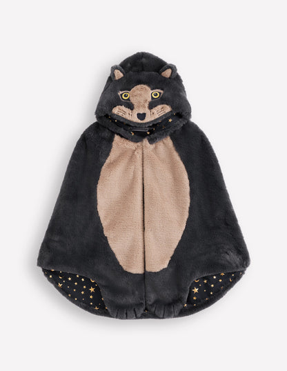 Fancy Dress Cape-Grey Wolf-1