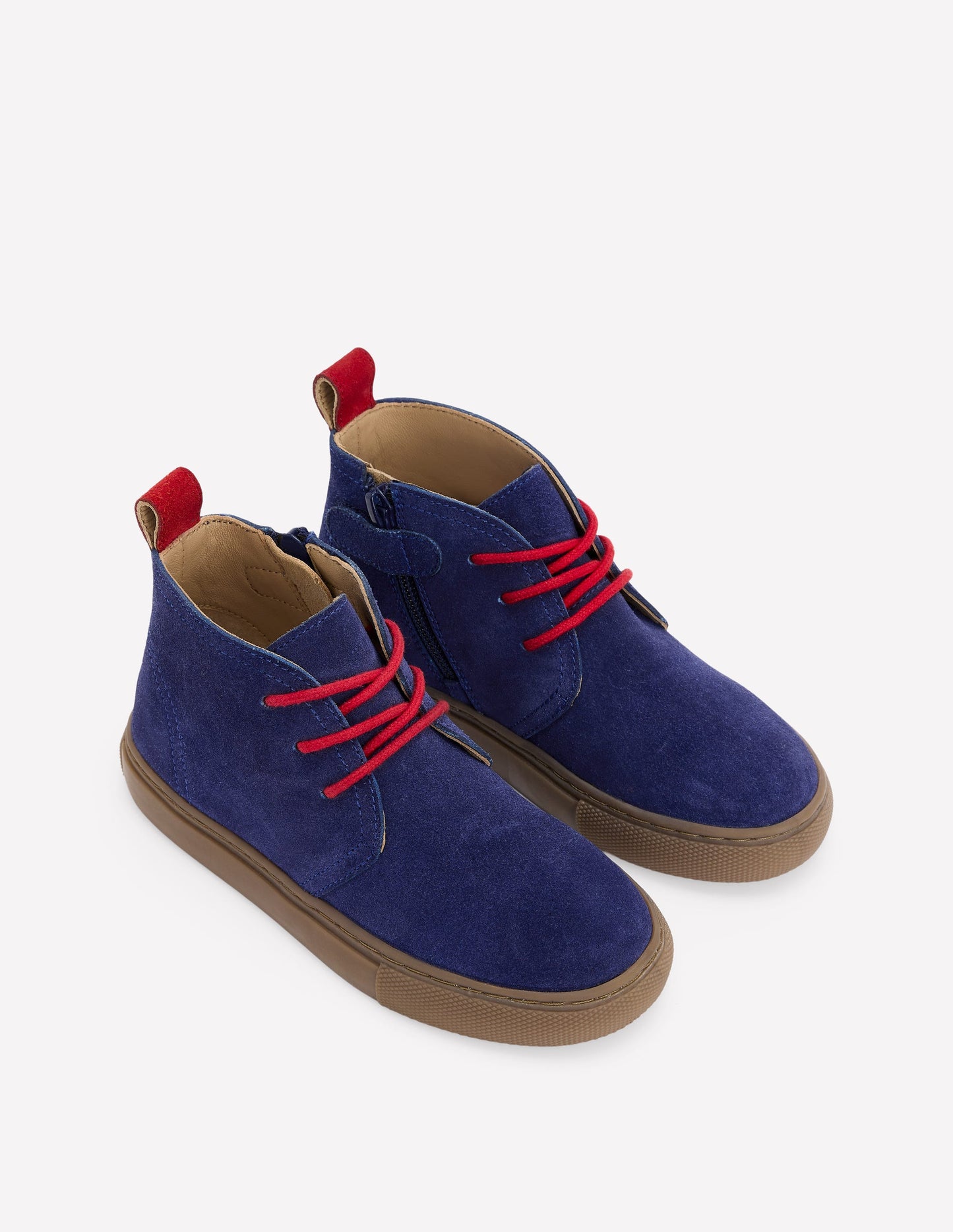 Lace up Desert Boots-College Navy