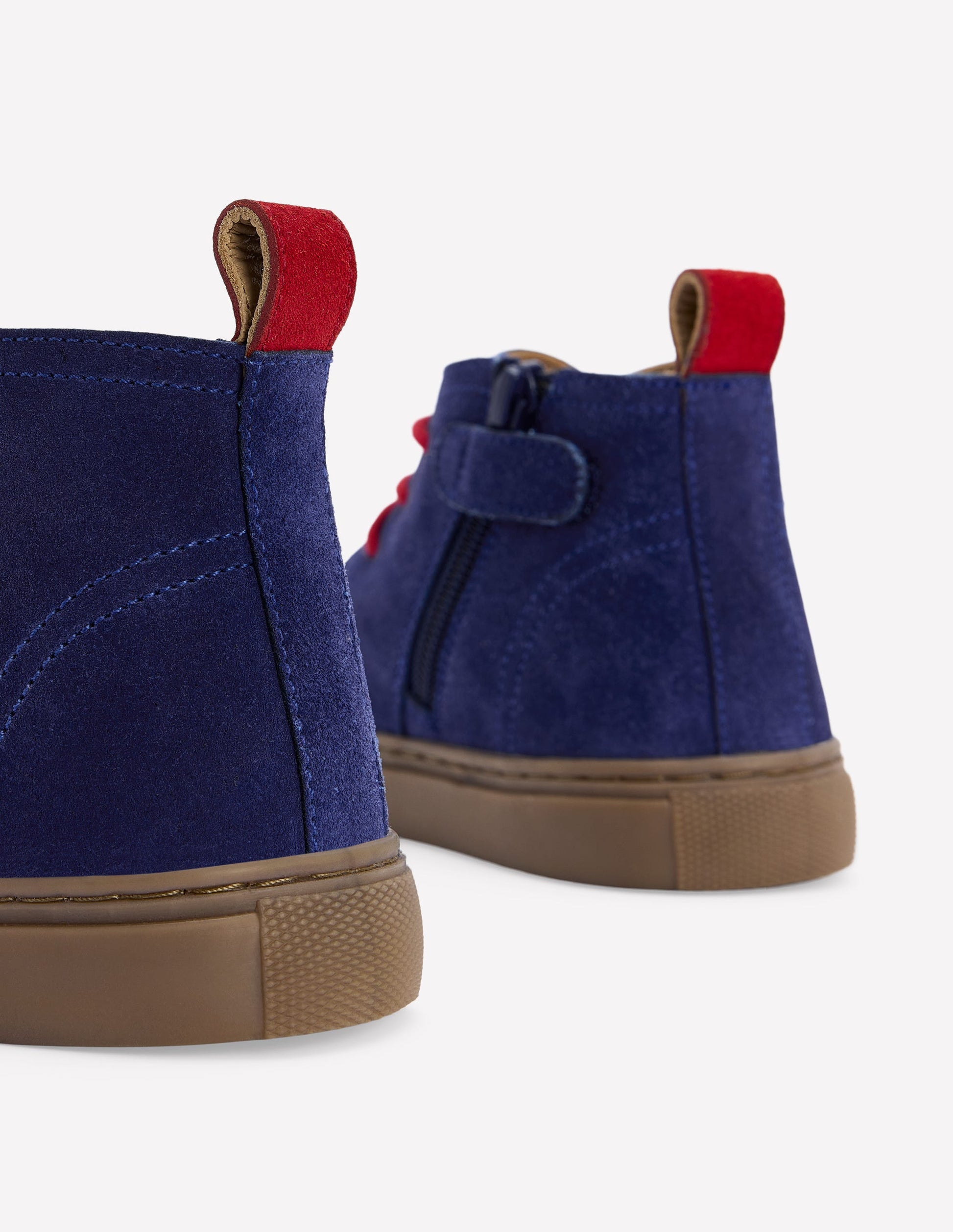 Lace up Desert Boots-College Navy-3