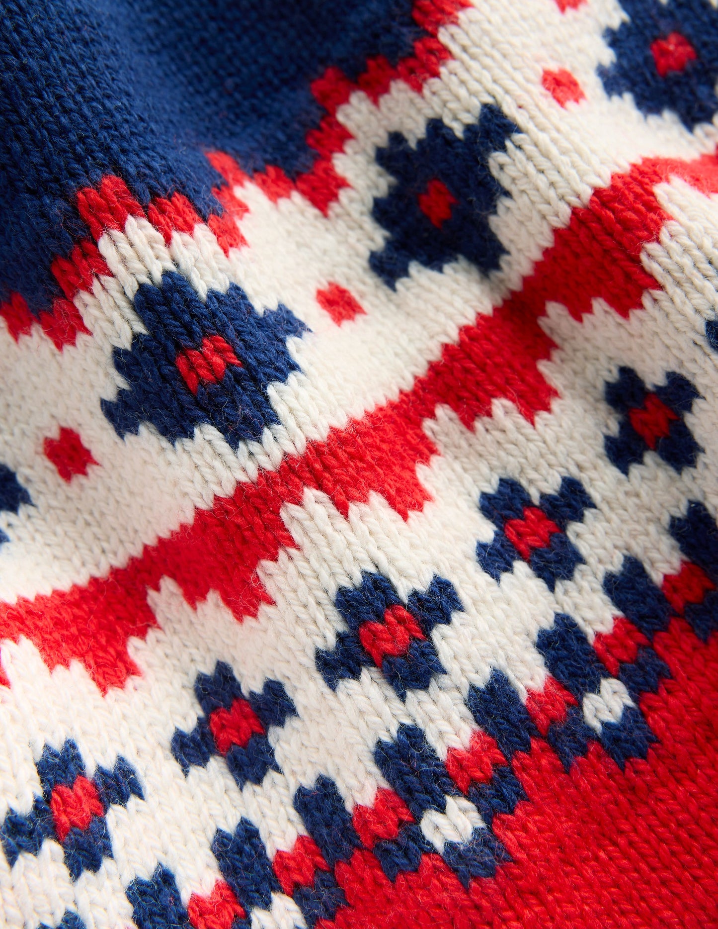 Fair Isle Snood-College Navy Fair Isle