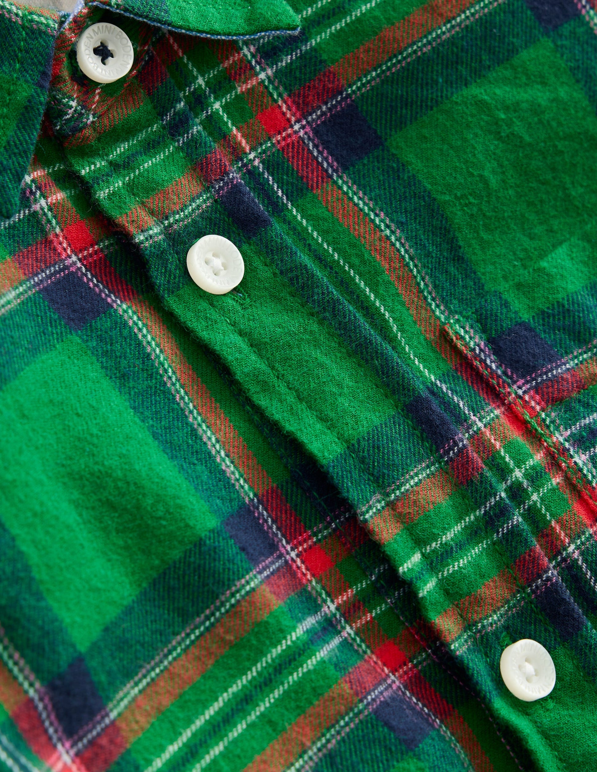 Cosy Cotton Check Shirt-Green Check-4