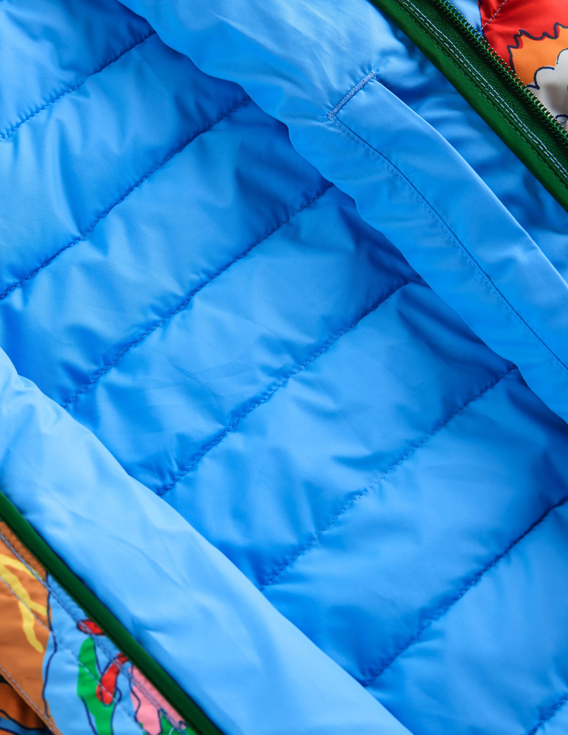 Pack-away Padded Jacket-Multi Volcanoes-7
