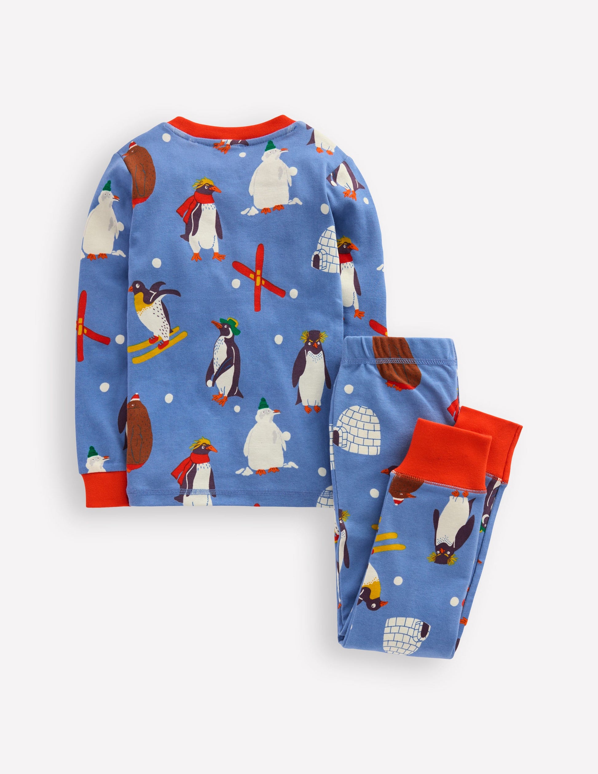 Snug Glow-in-the-dark Pyjamas-Blue Penguins-2