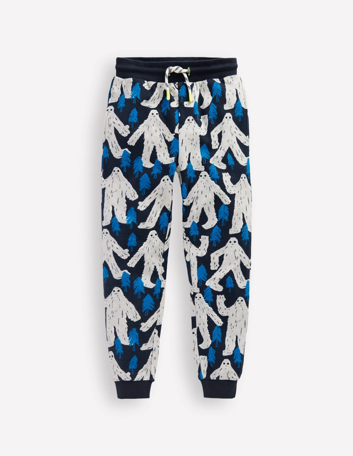 Printed Comfy Joggers-Yetti