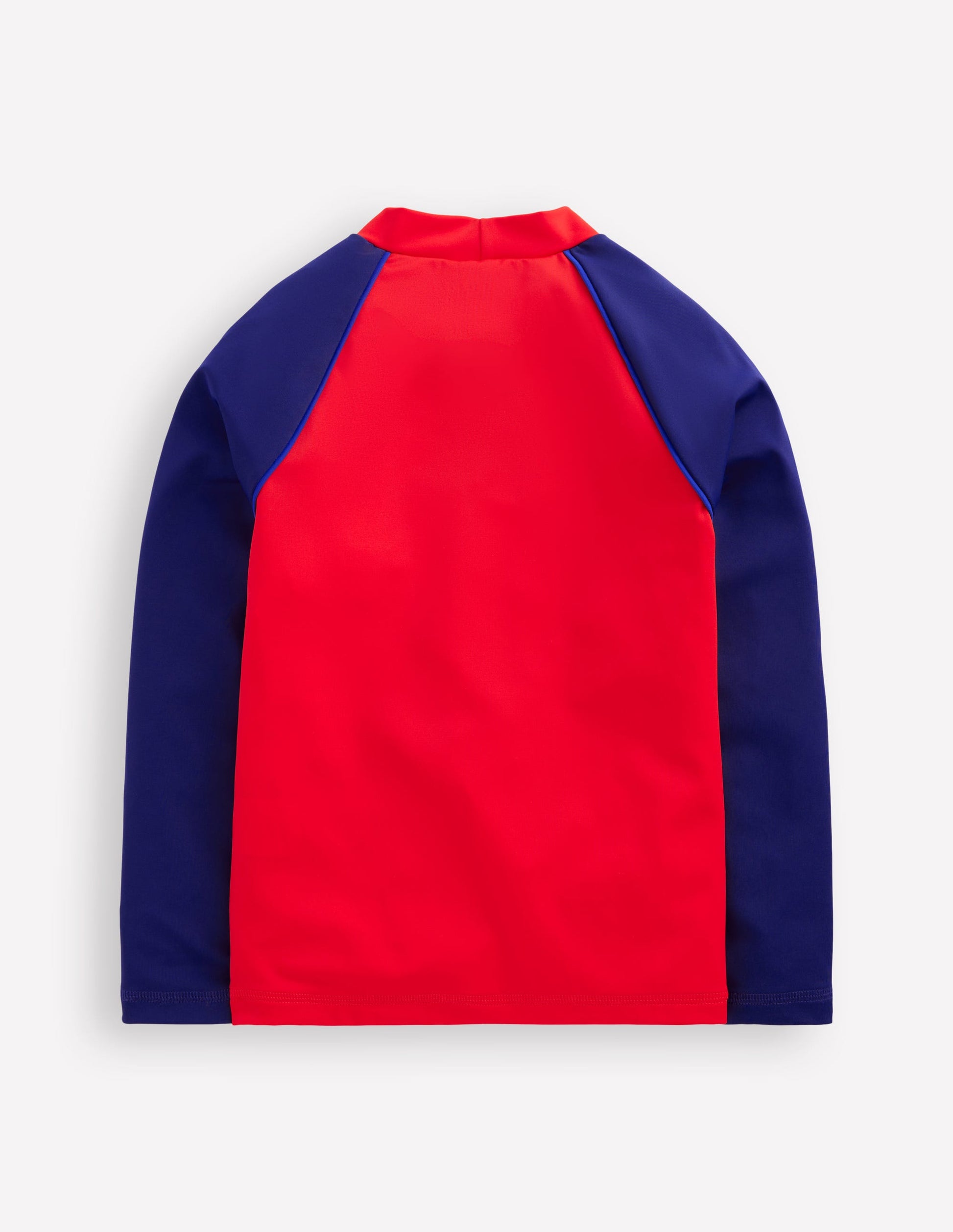 Colour Block Rash Vest-Poppy Red-2