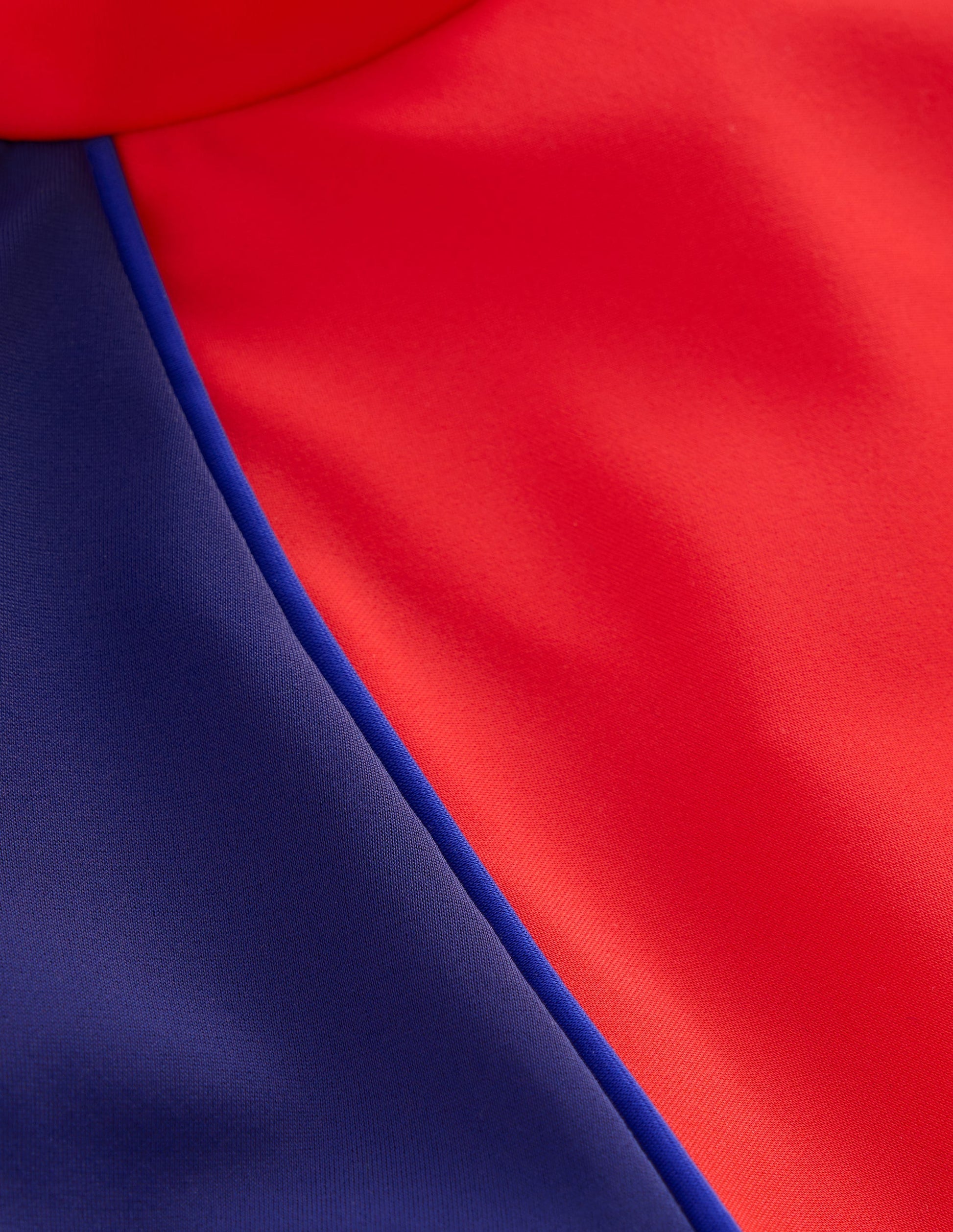 Colour Block Rash Vest-Poppy Red-3