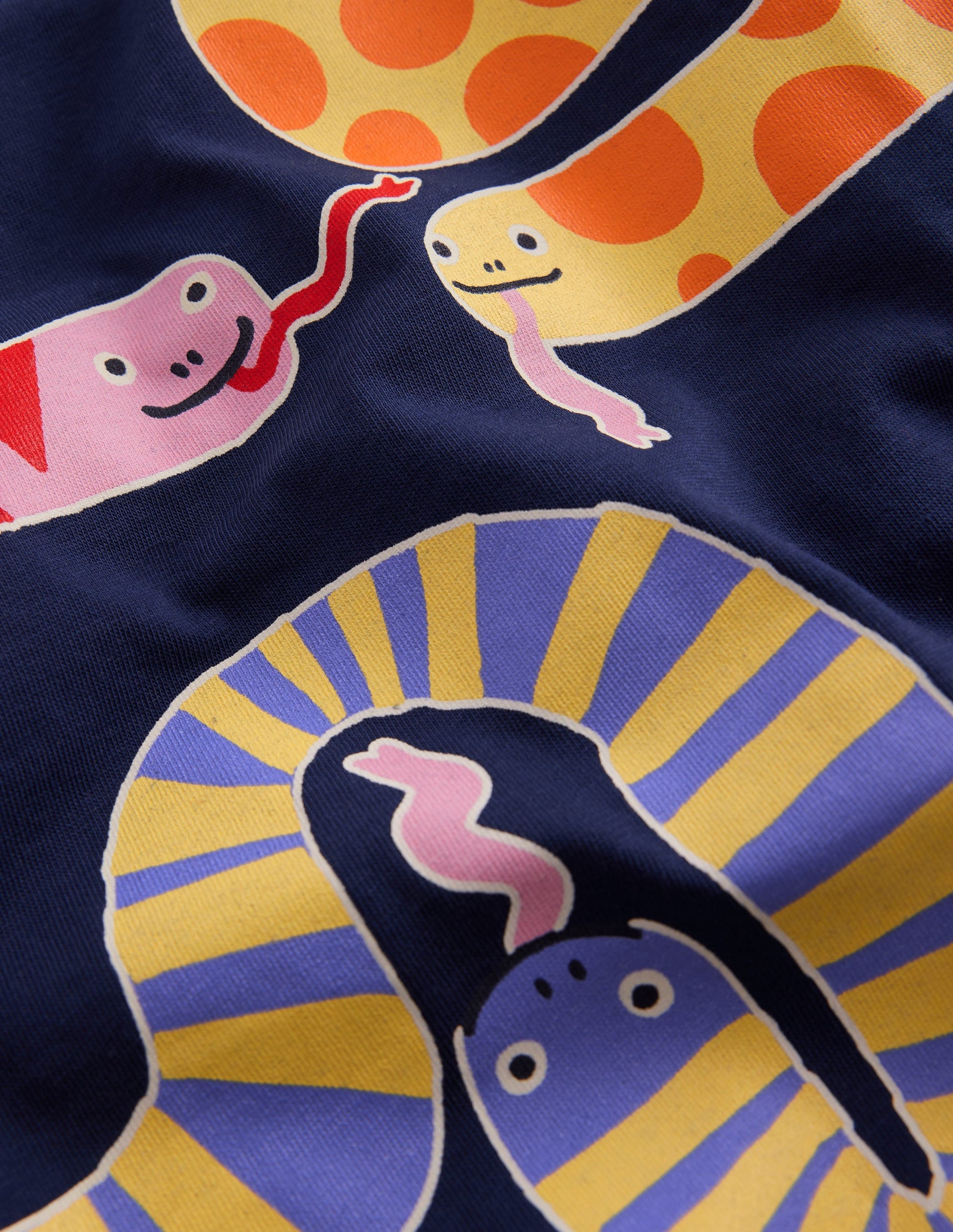 Short Sleeve GITD T-shirt-College Navy Snakes-3