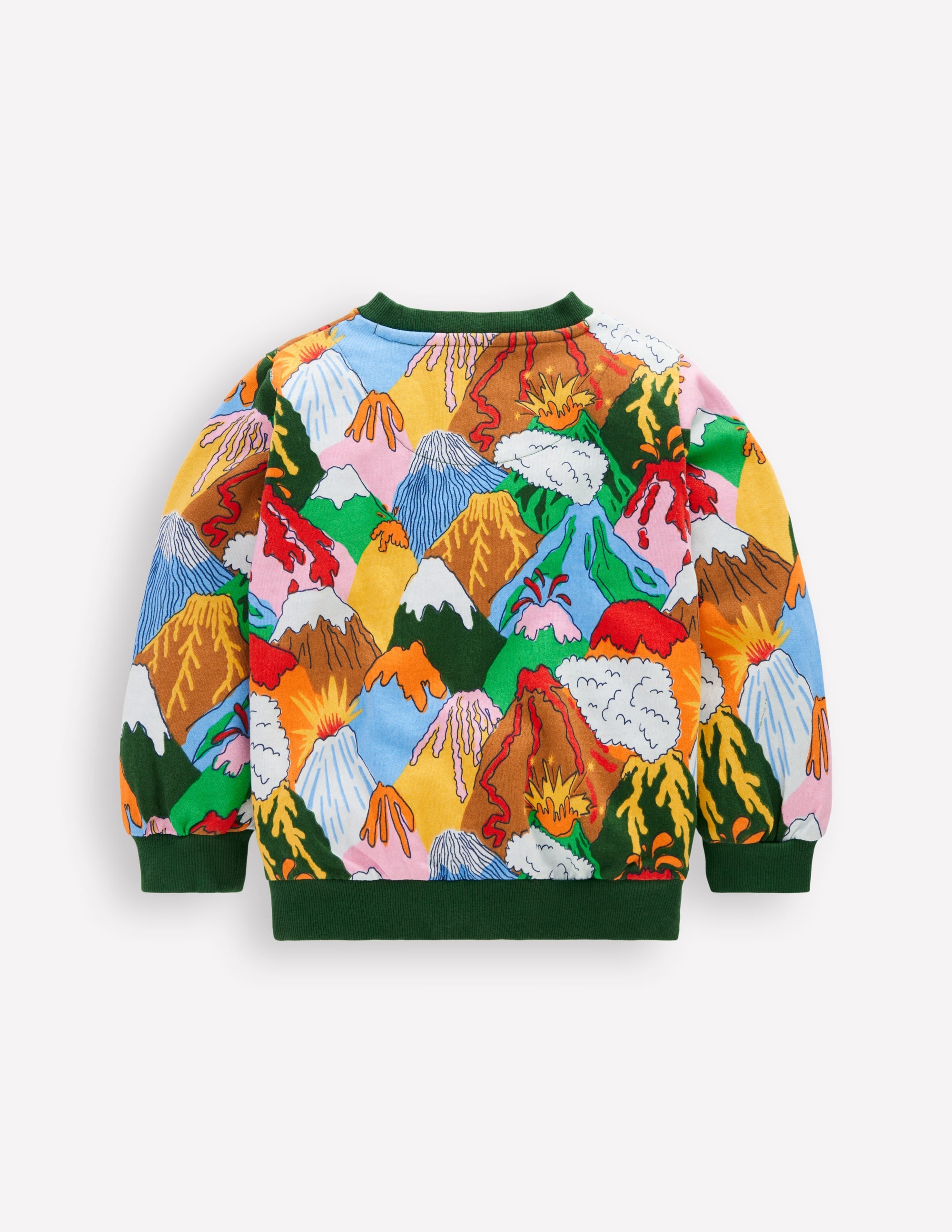 Everyday Printed Sweatshirt-Multi Volcanoes - Image 3