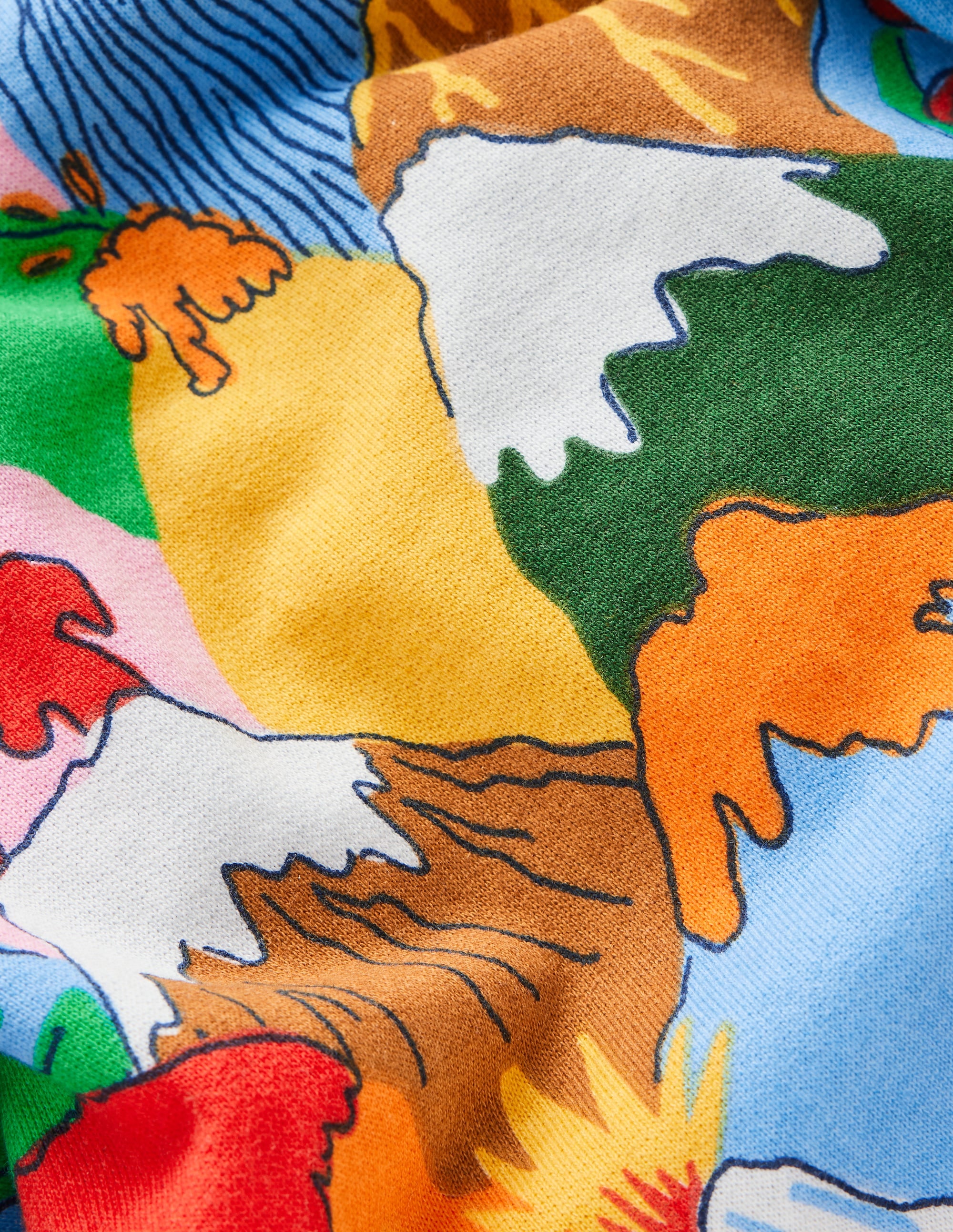 Everyday Printed Sweatshirt-Multi Volcanoes - Image 4