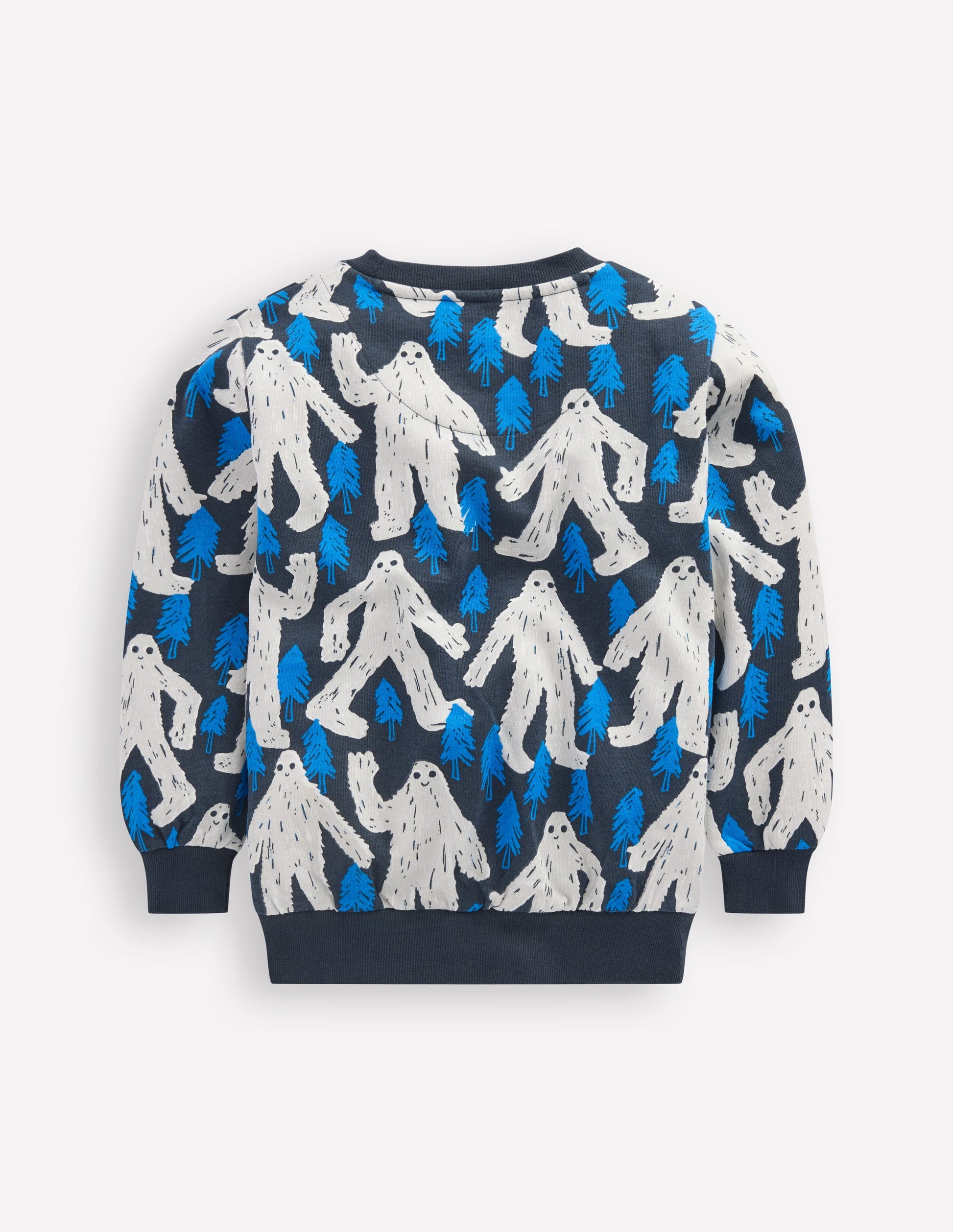 Everyday Printed Sweatshirt-Directoire Blue Yetti-2