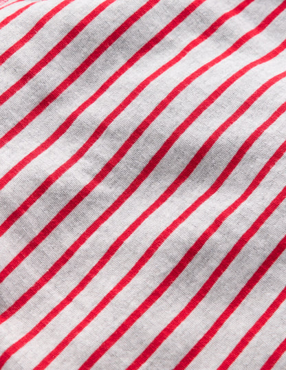 Reversible Long Sleeve T-Shirt-Mars Red/ Medieval Blue-4