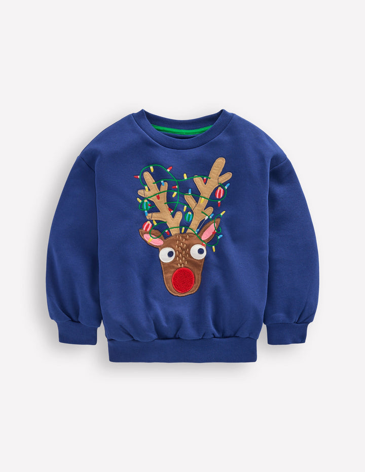 Cosy Festive Sweatshirt-Reindeer
