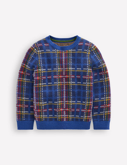 Heritage Check Jumper-Medieval Blue Check-1