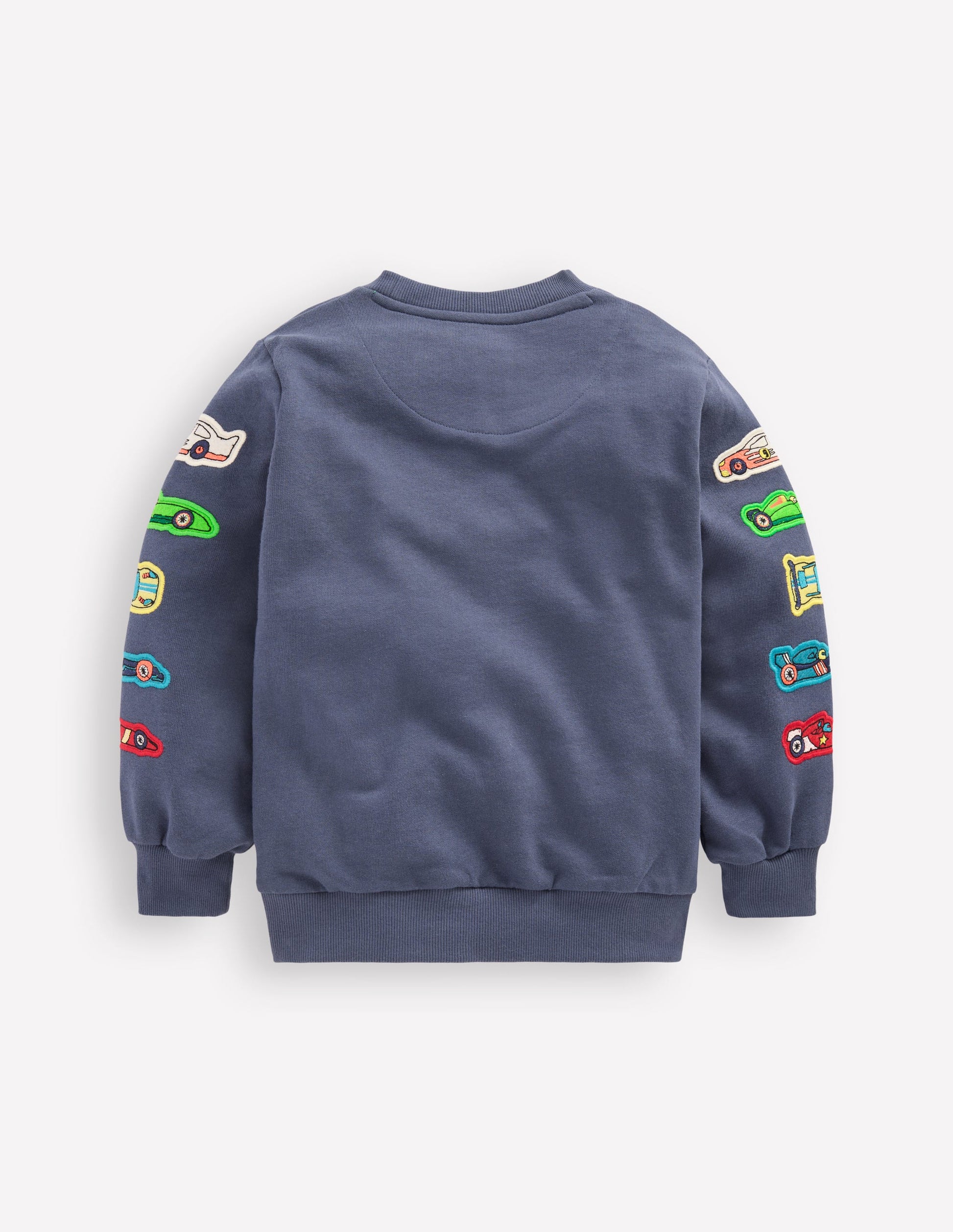 Applique Sweatshirt-Vintage Indigo Cars-5
