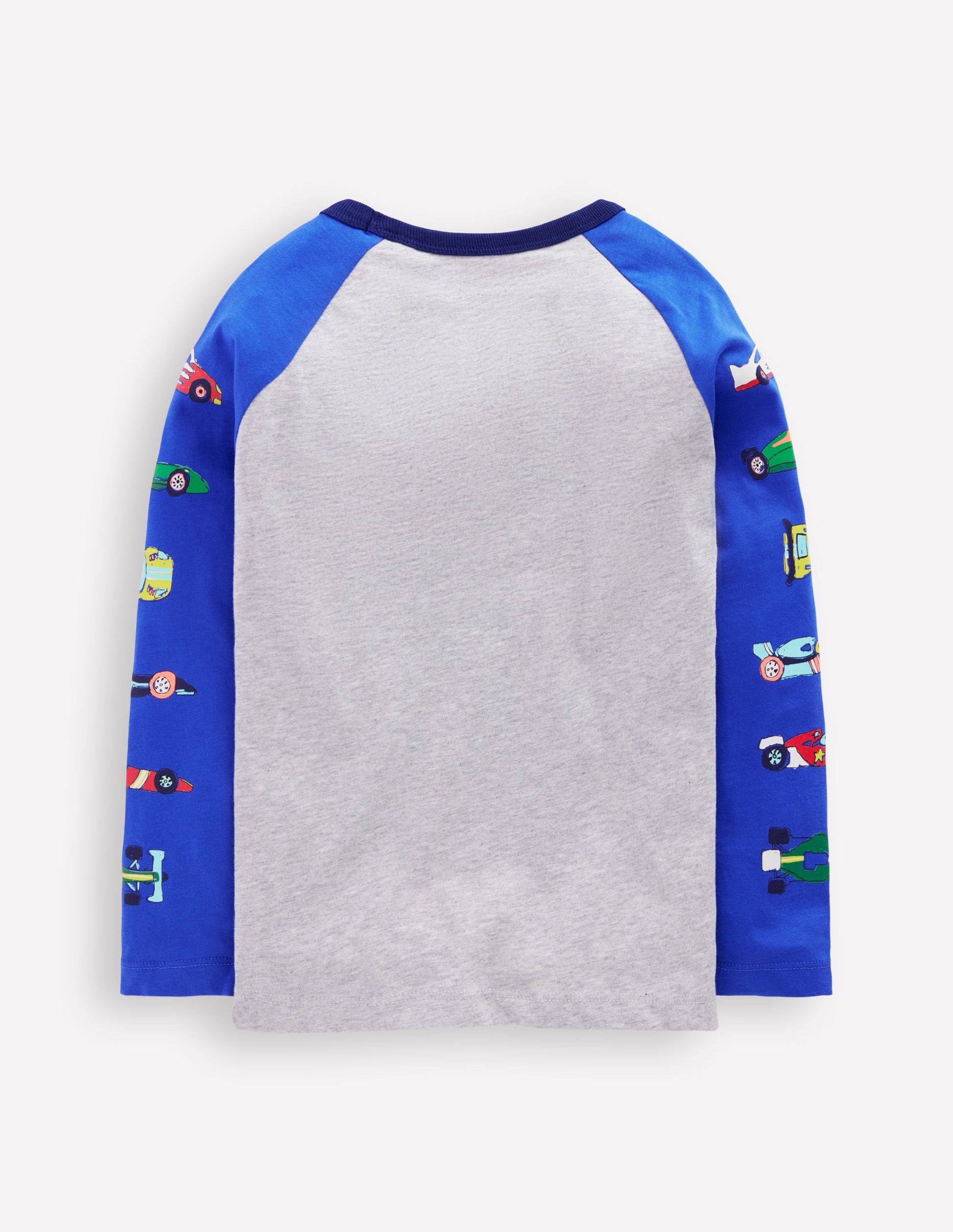 Printed Sleeve Raglan T-shirt-Racing Cars-2