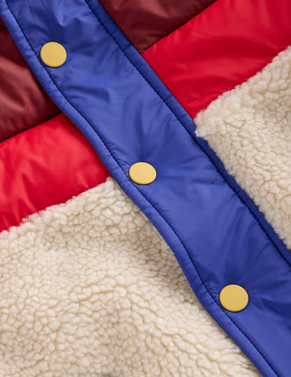 Borg Mix Jacket-Multi-6