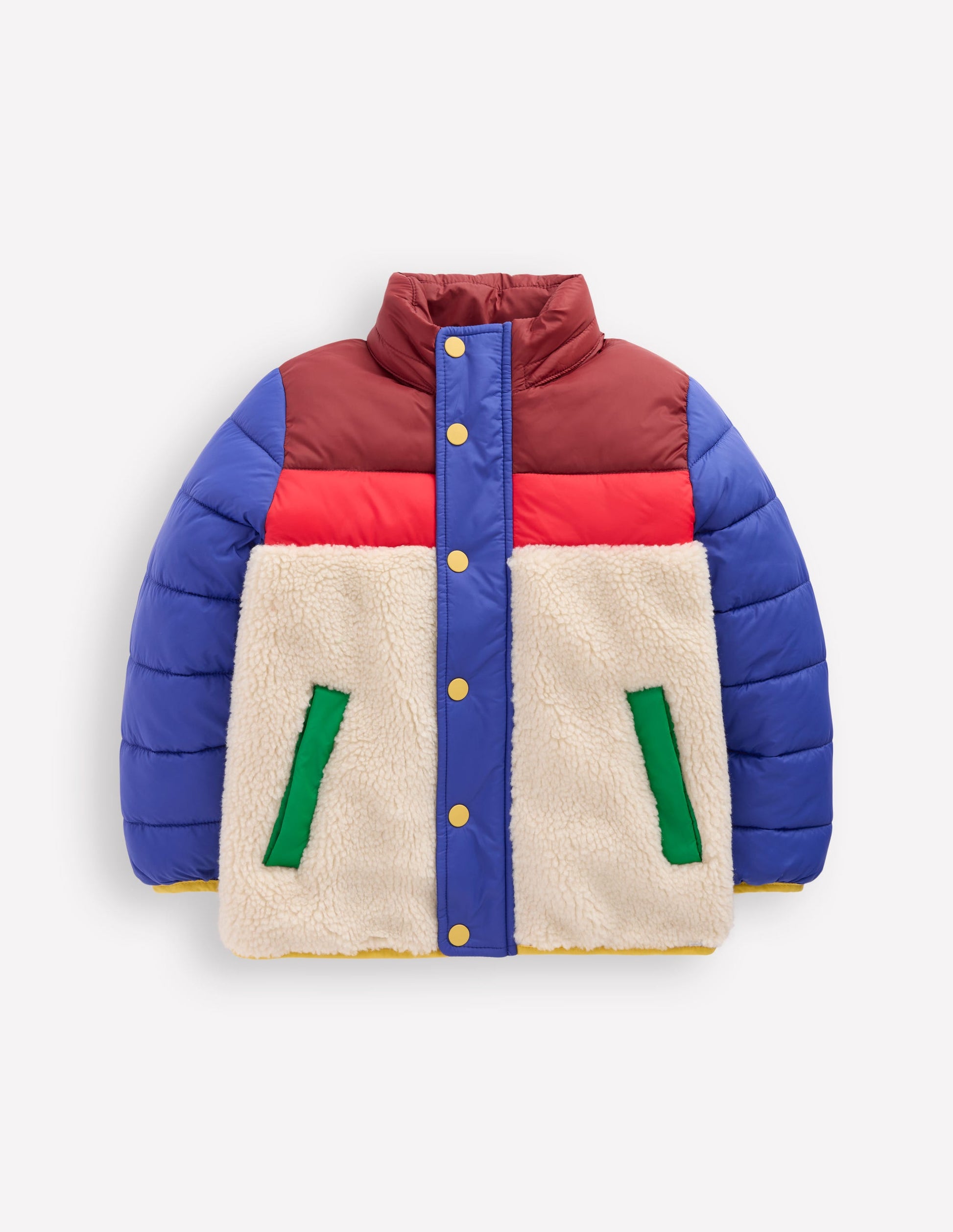 Borg Mix Jacket-Multi-4