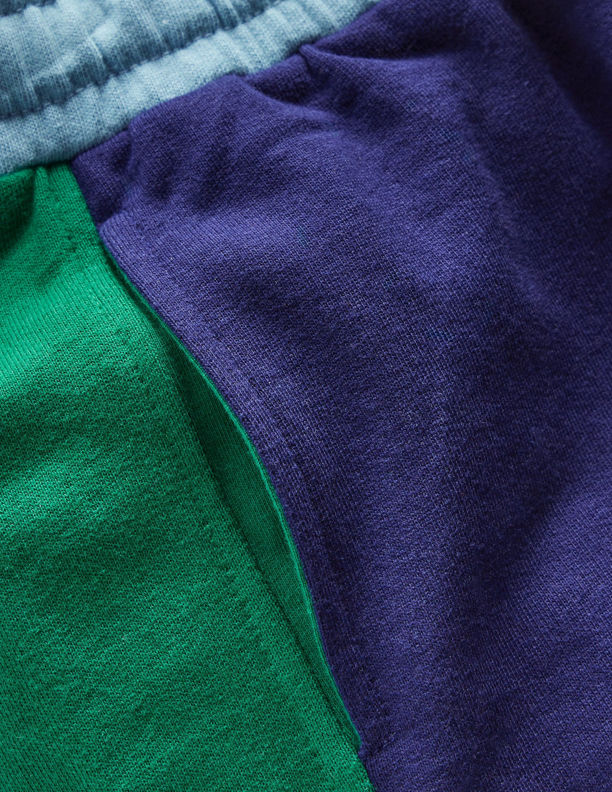 Colourblock Cuffed Joggers-Medieval blue Colourblock-4