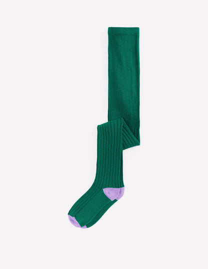 Ribbed Tights-Alpine Green-1