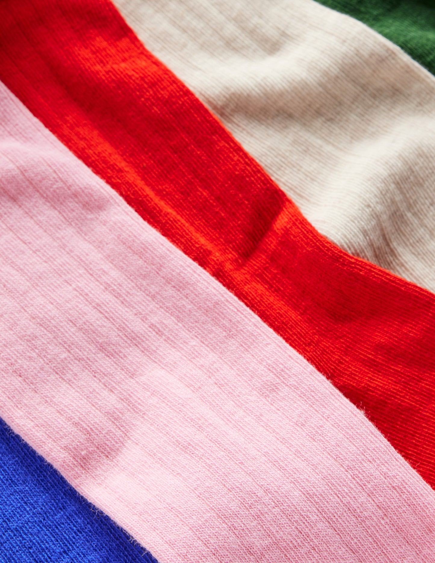 5-Pack Ribbed Knee High Socks-Multi