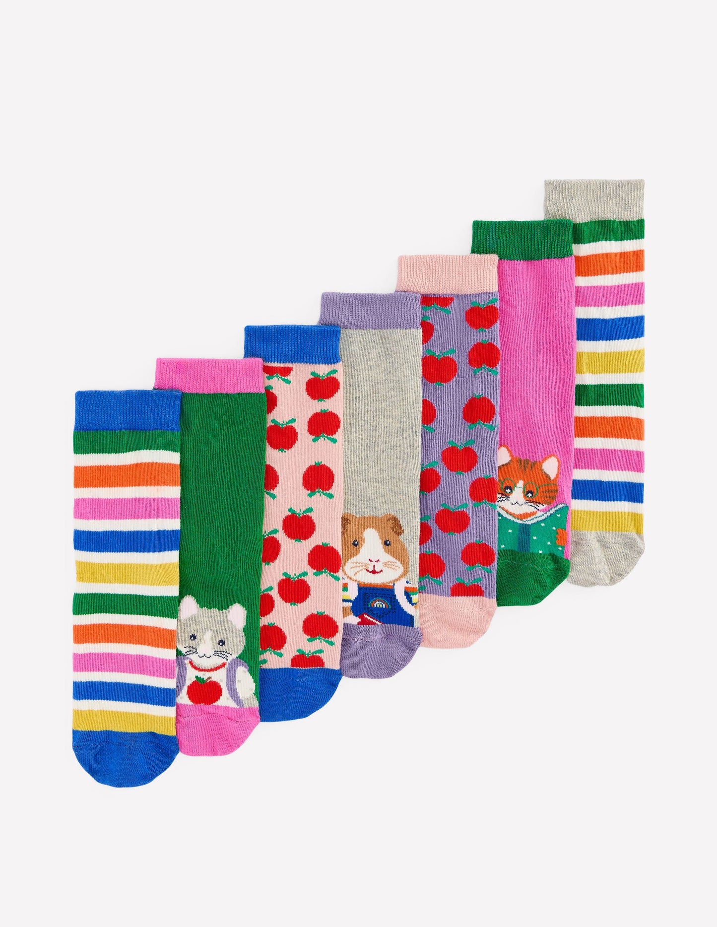 Socks 7 Pack-School Animals