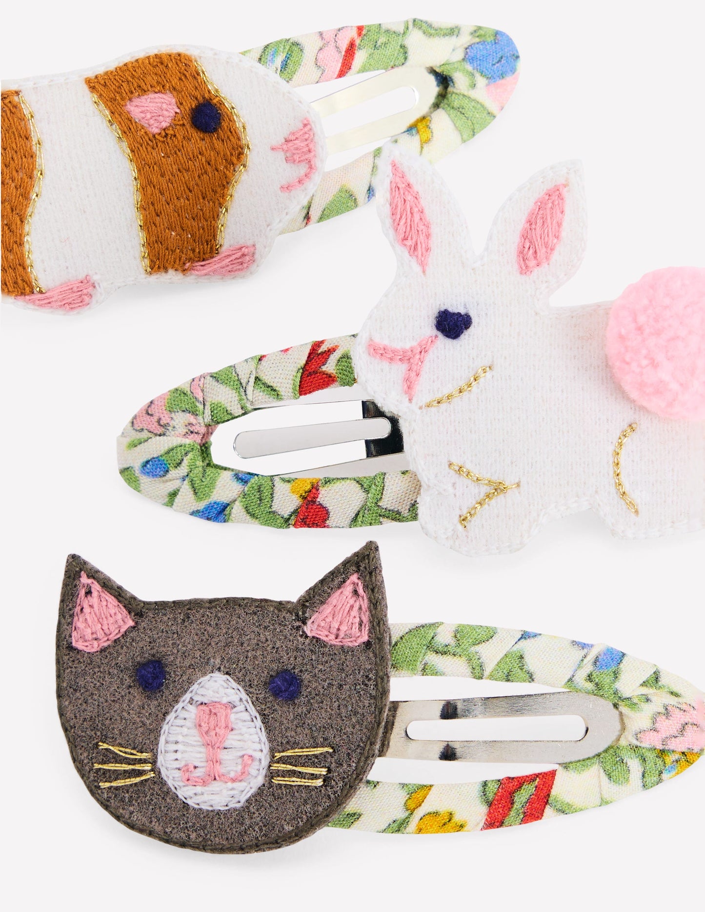 3-pack Hair Clips-Pets