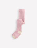 Baby Ribbed Tights-Vintage Pink