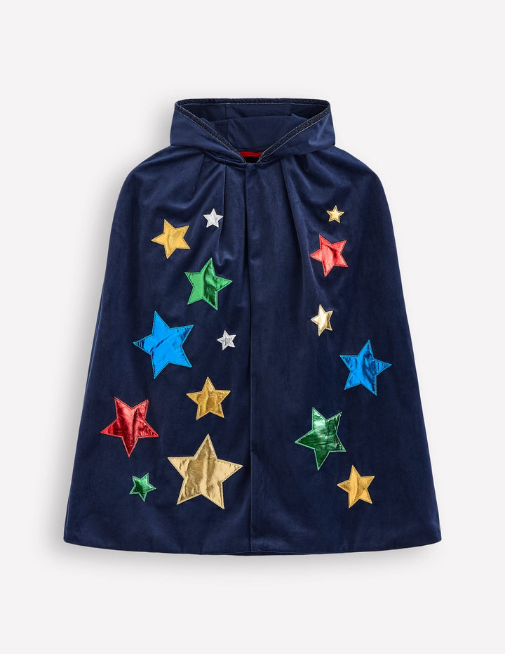Wizard Cape-Rainbow Metallic Stars