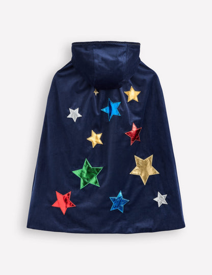 Wizard Cape-Rainbow Metallic Stars-2