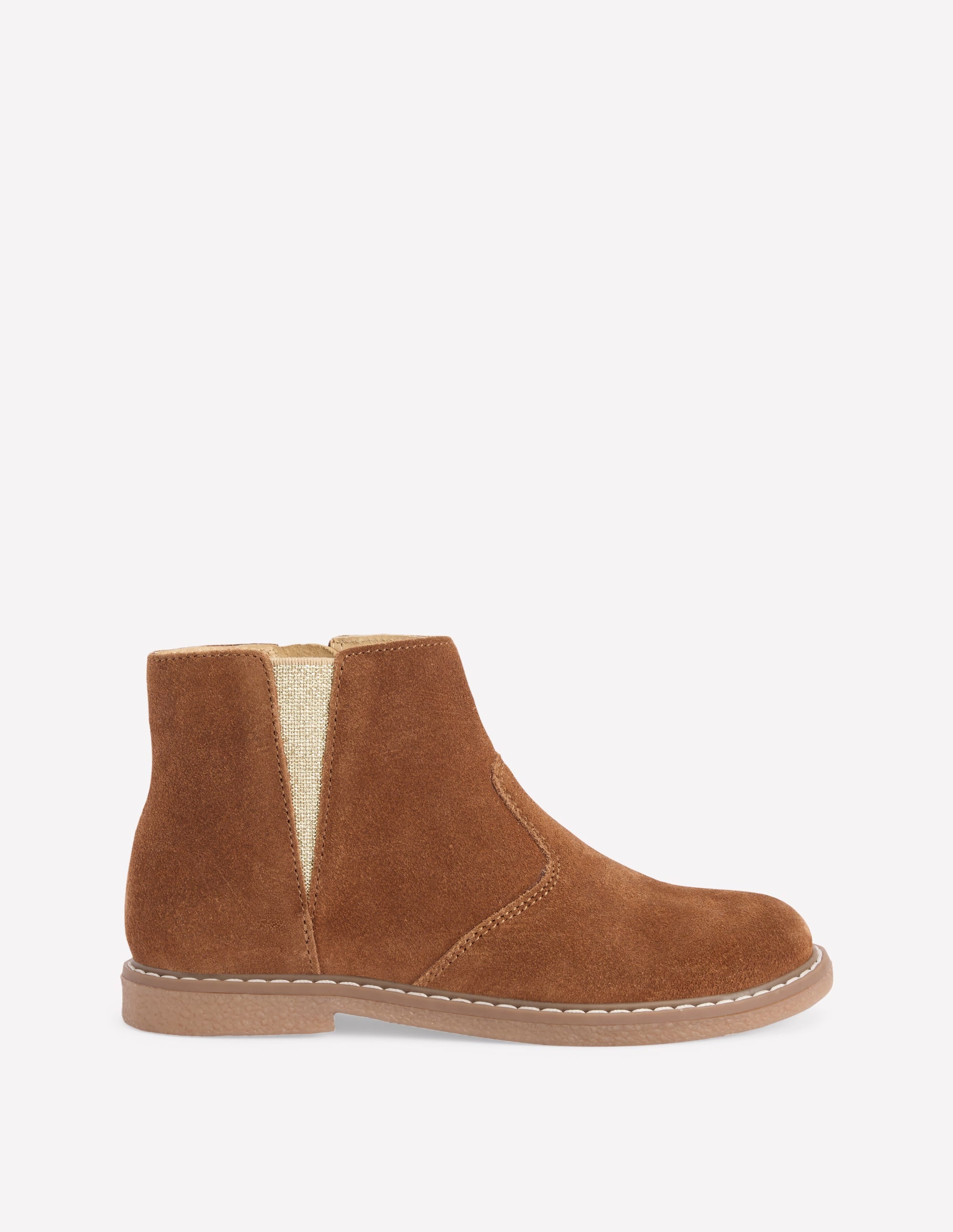 Suede Ankle Boots-Tan - Image 1