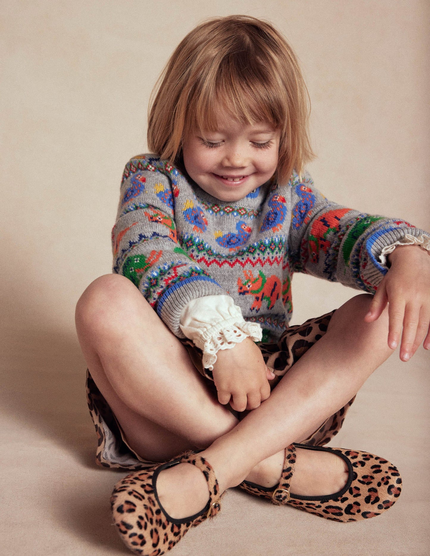 Mary Jane Shoes-Leopard