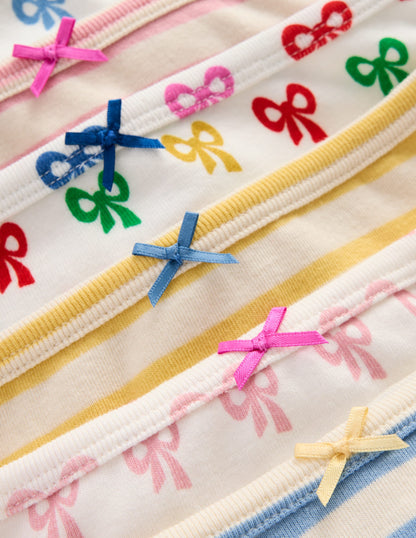 7-pack Pants-Multi Bow/Stripe-3