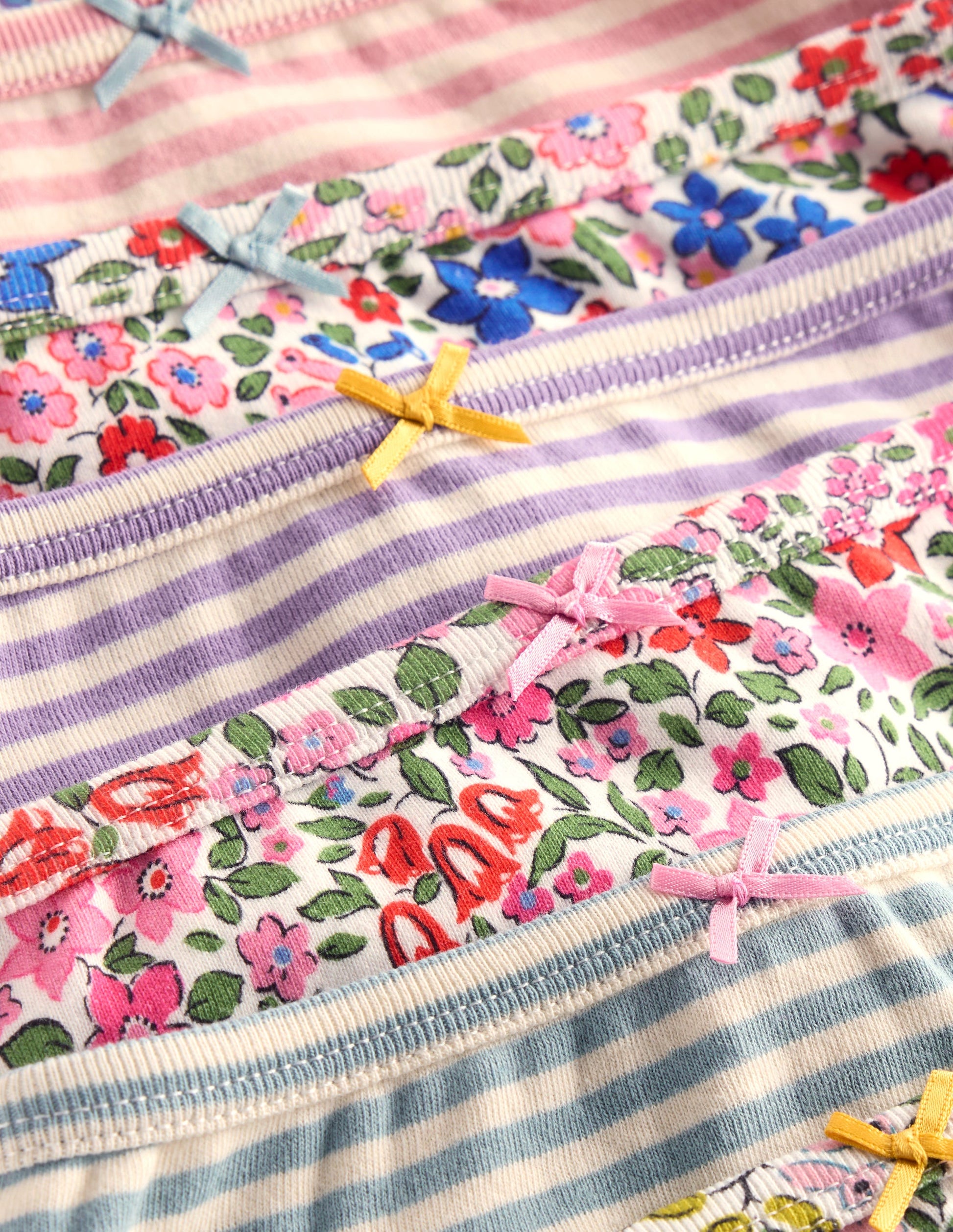 7-pack Pants-Multi Floral/Stripe-3