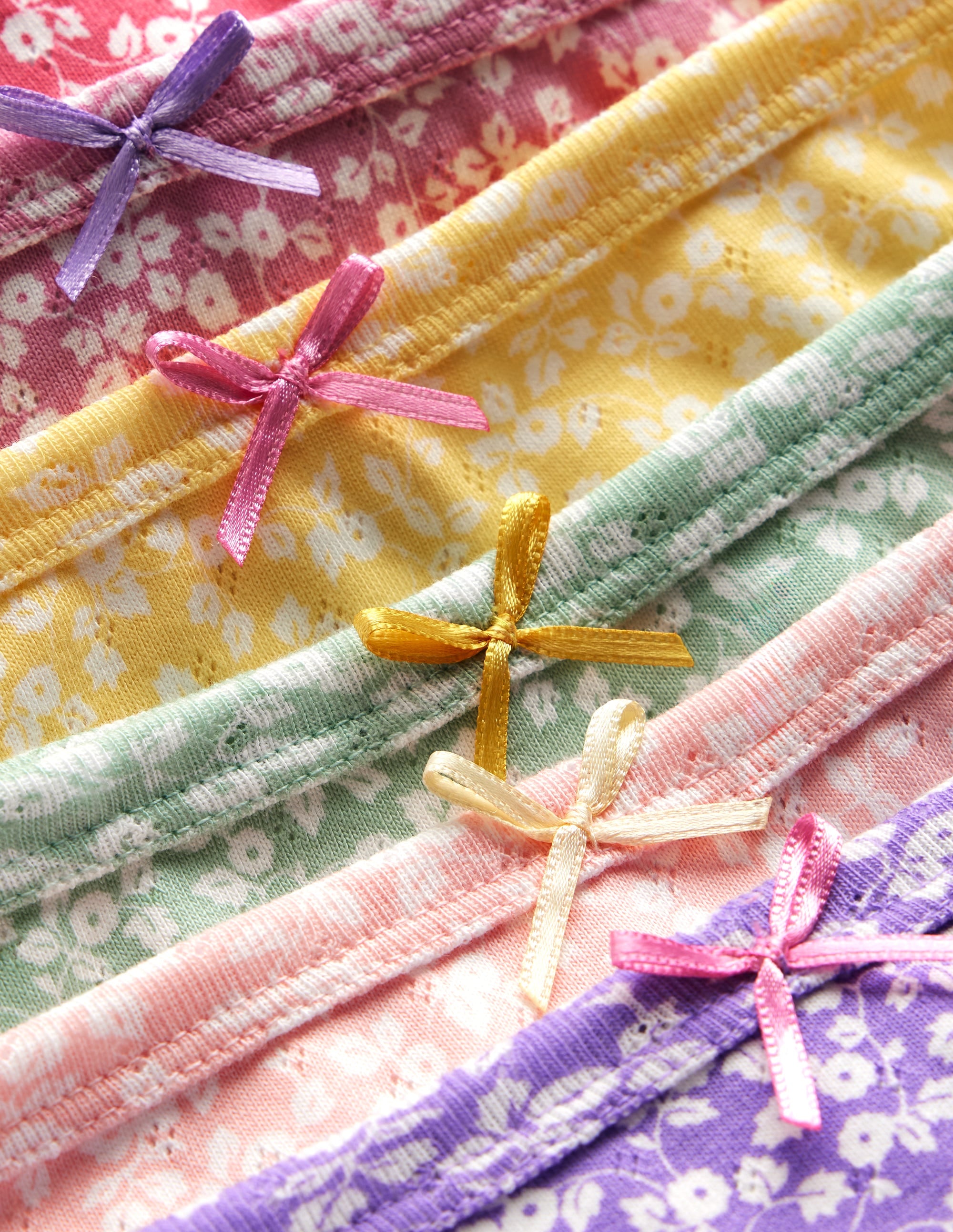7-pack Pointelle Pants-Multi Ditsy Vine - Image 2