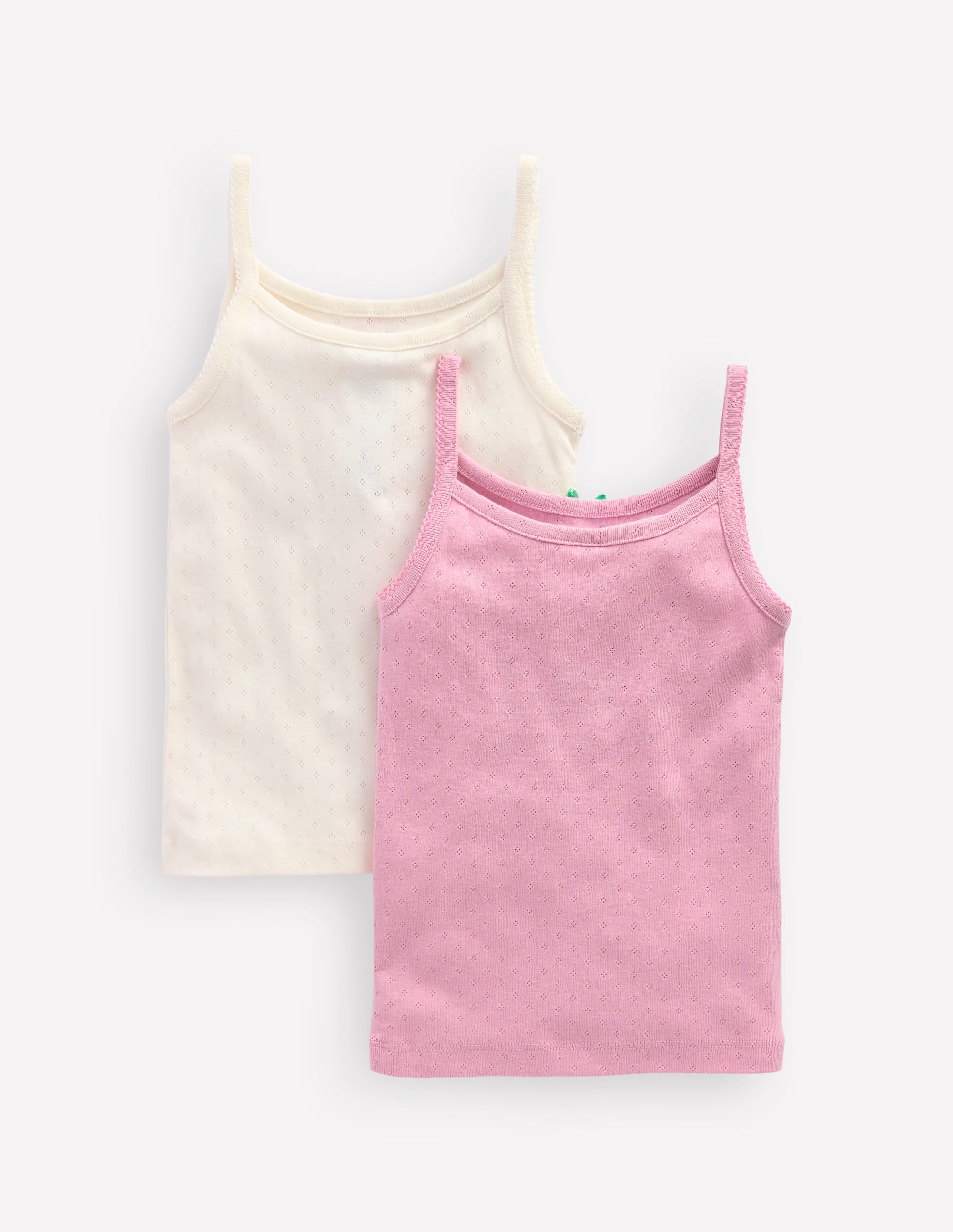 2 Pack Pointelle Vests-Multi - Image 3