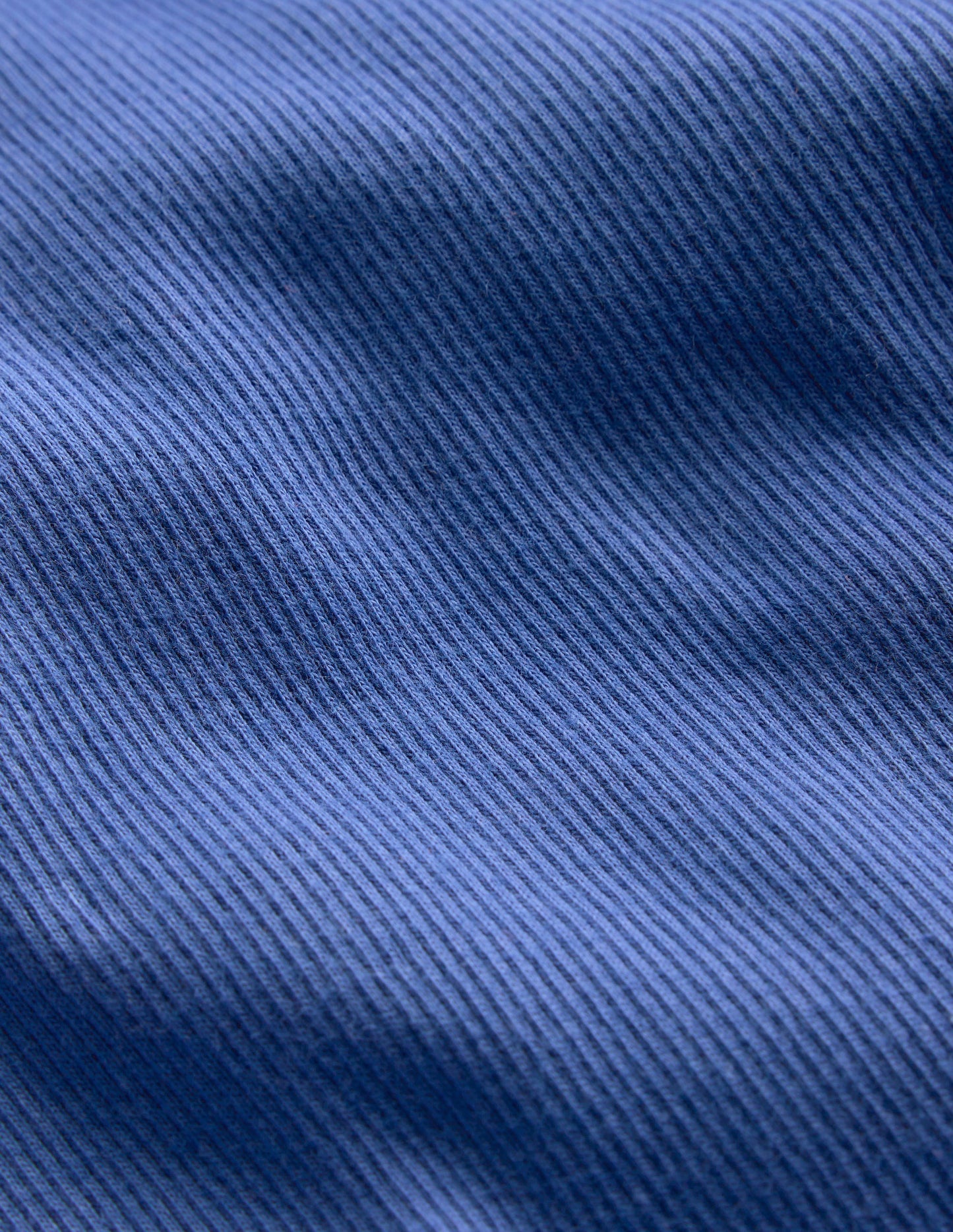 Ribbed Long Sleeve T-shirt-Bluejay