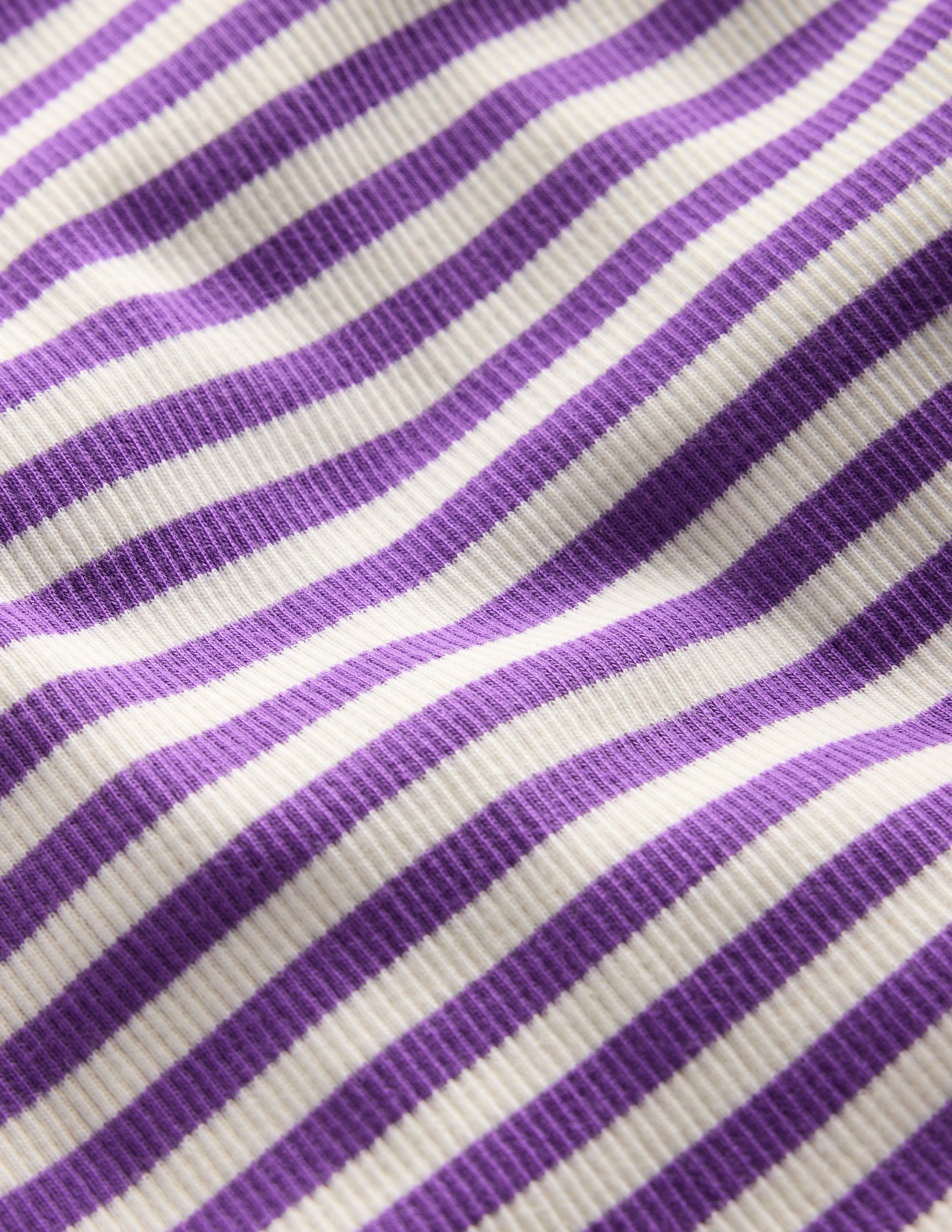Ribbed Long Sleeve T-shirt-Purple Topaz Stripe-3