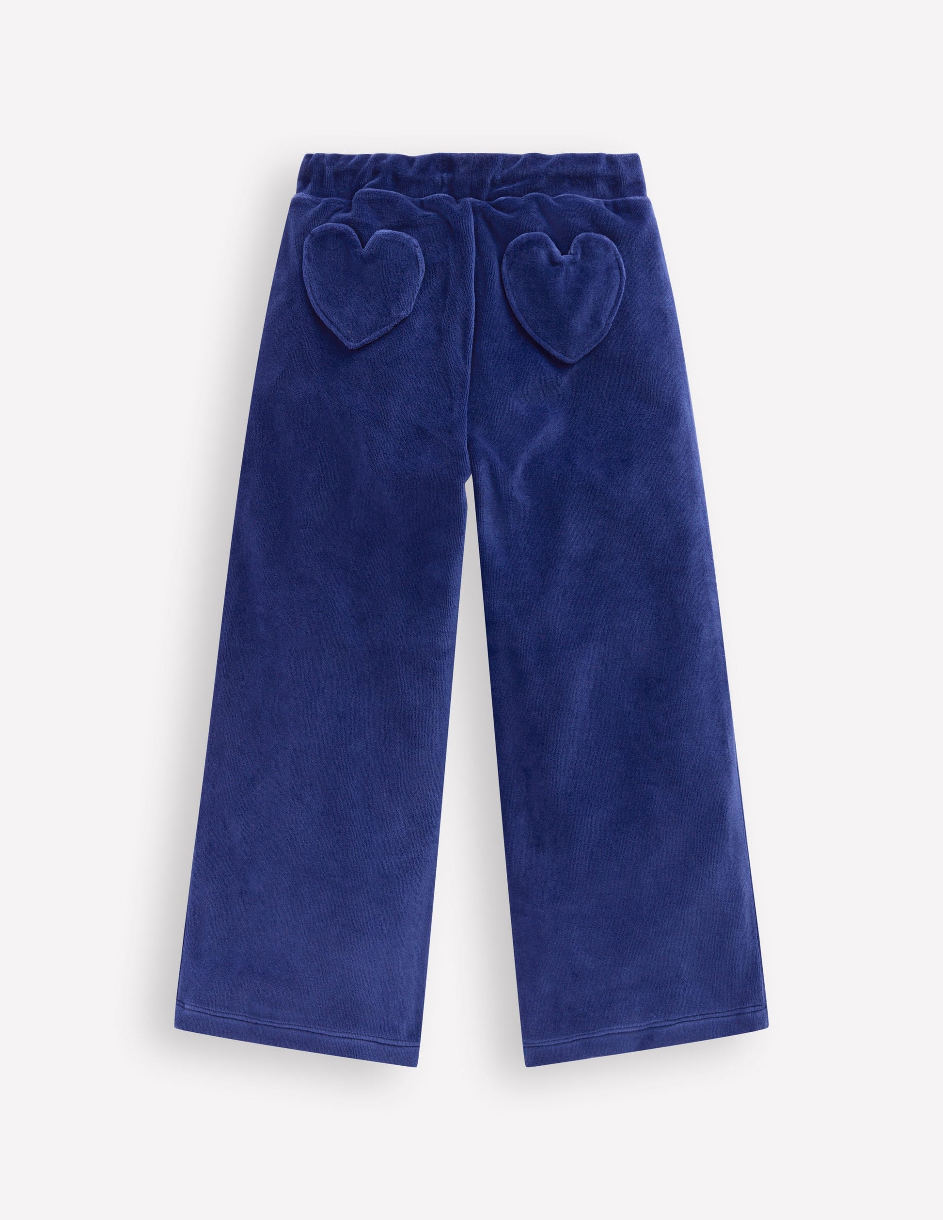 Heart Pocket Velour Jogger-Starboard Blue-2