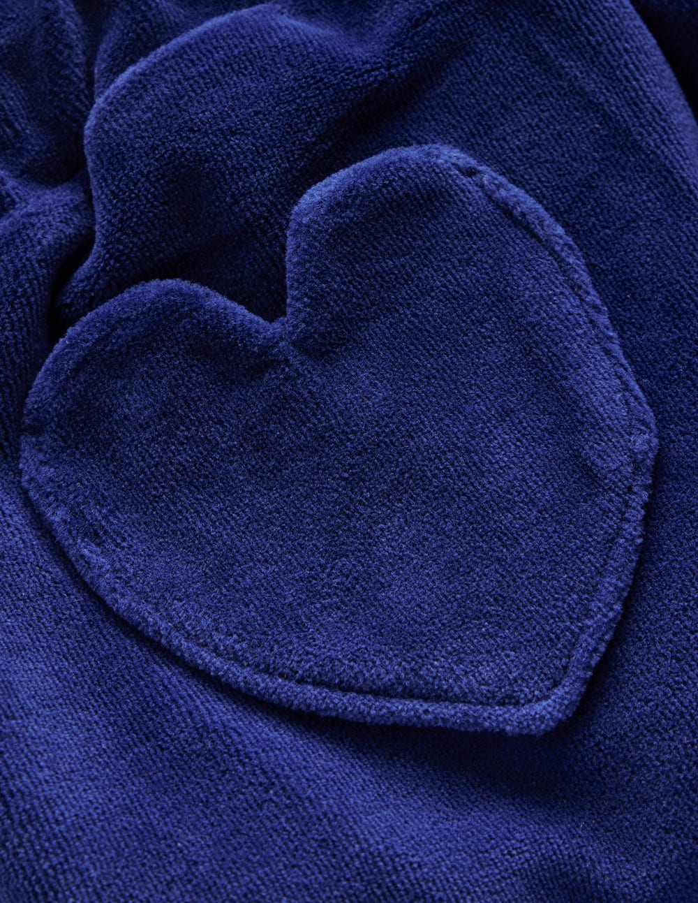 Heart Pocket Velour Jogger-Starboard Blue - Image 3