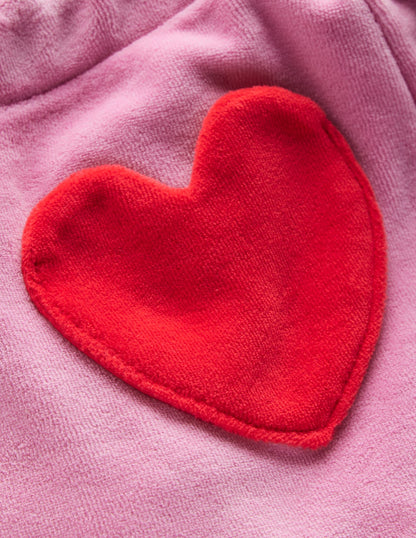 Heart Pocket Velour Jogger-Formica Pink-3