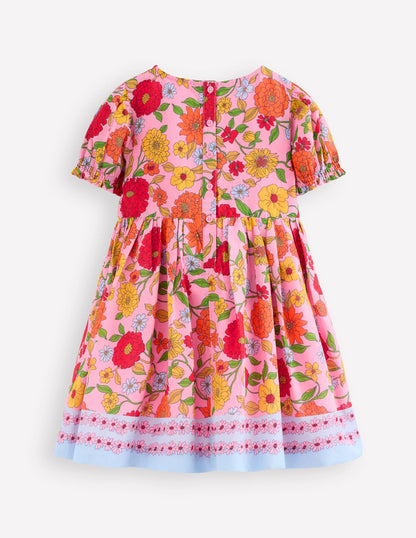 Madeline Woven Dress-Pink Floral-2