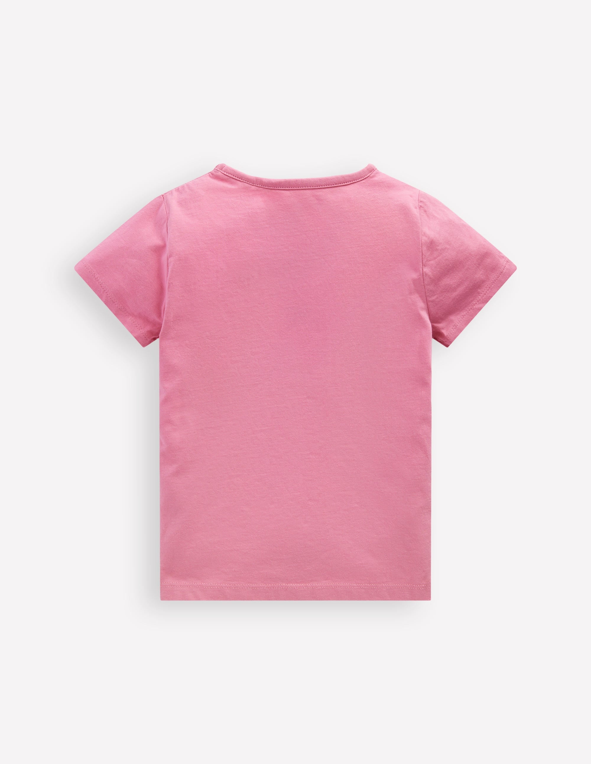 Short Sleeve Appliqué T-shirt-Formica Pink Stationary Pets - Image 2