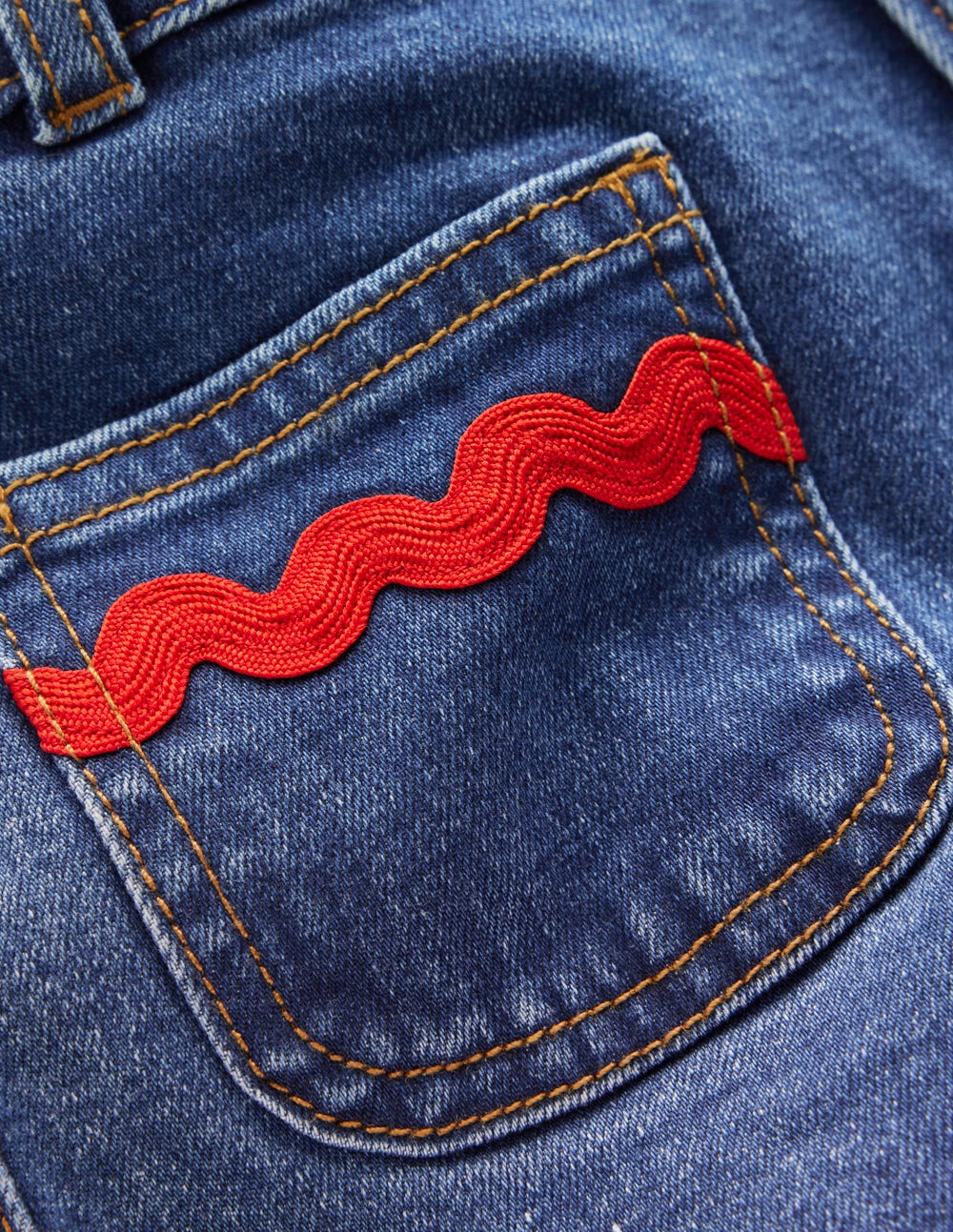 Patch Pocket Trouser-Midwash Denim-3