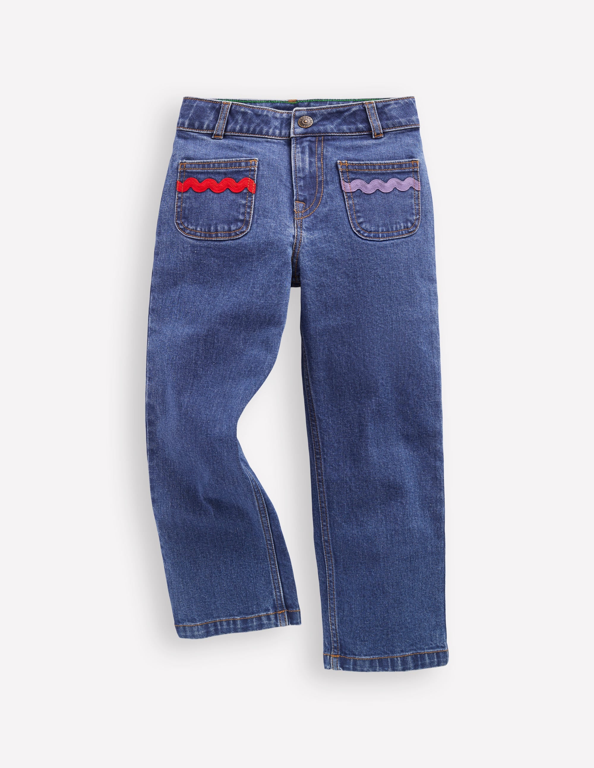 Patch Pocket Trouser-Midwash Denim - Image 1