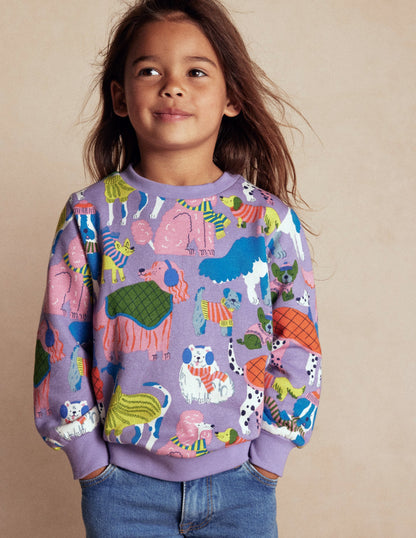 Printed Sweatshirt-Cosy Pups-6