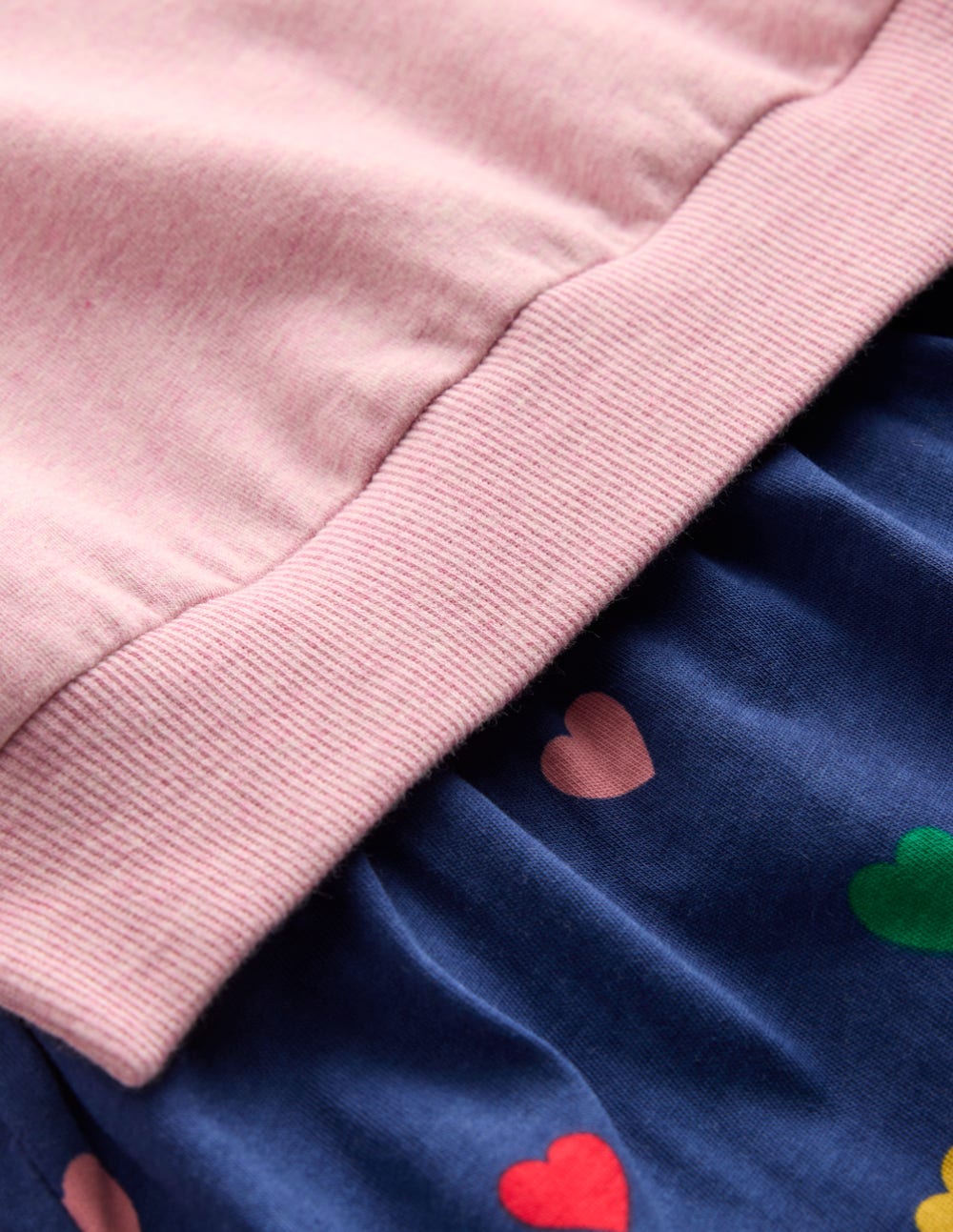 2-in-1 Sweatshirt Dress-Starboard Blue Multi Hearts-7