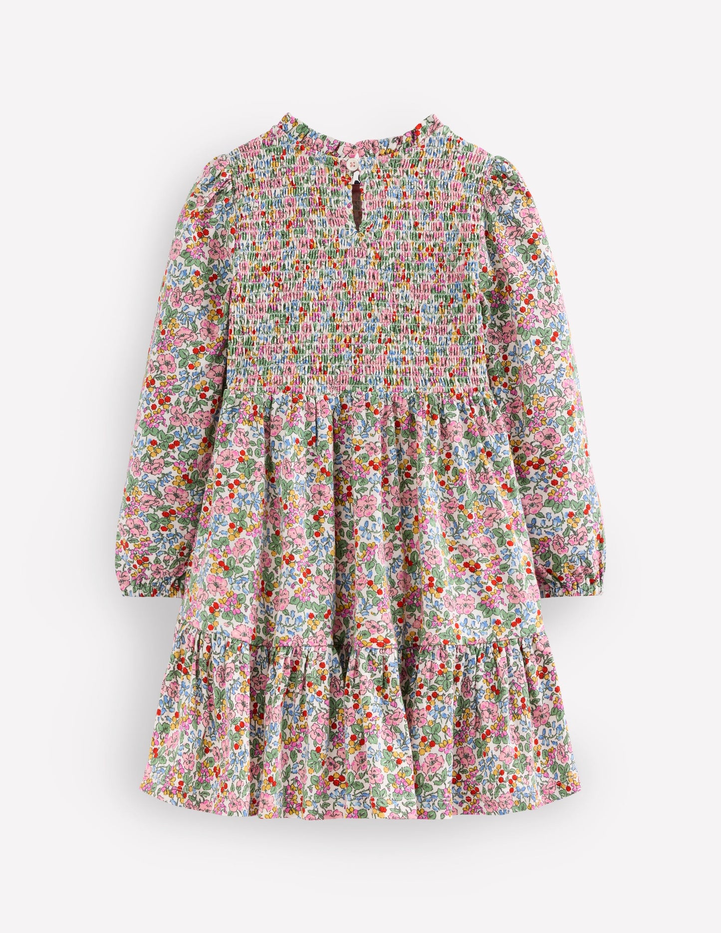 Aurora Long Sleeve Dress-Soft Ivory Berry Floral