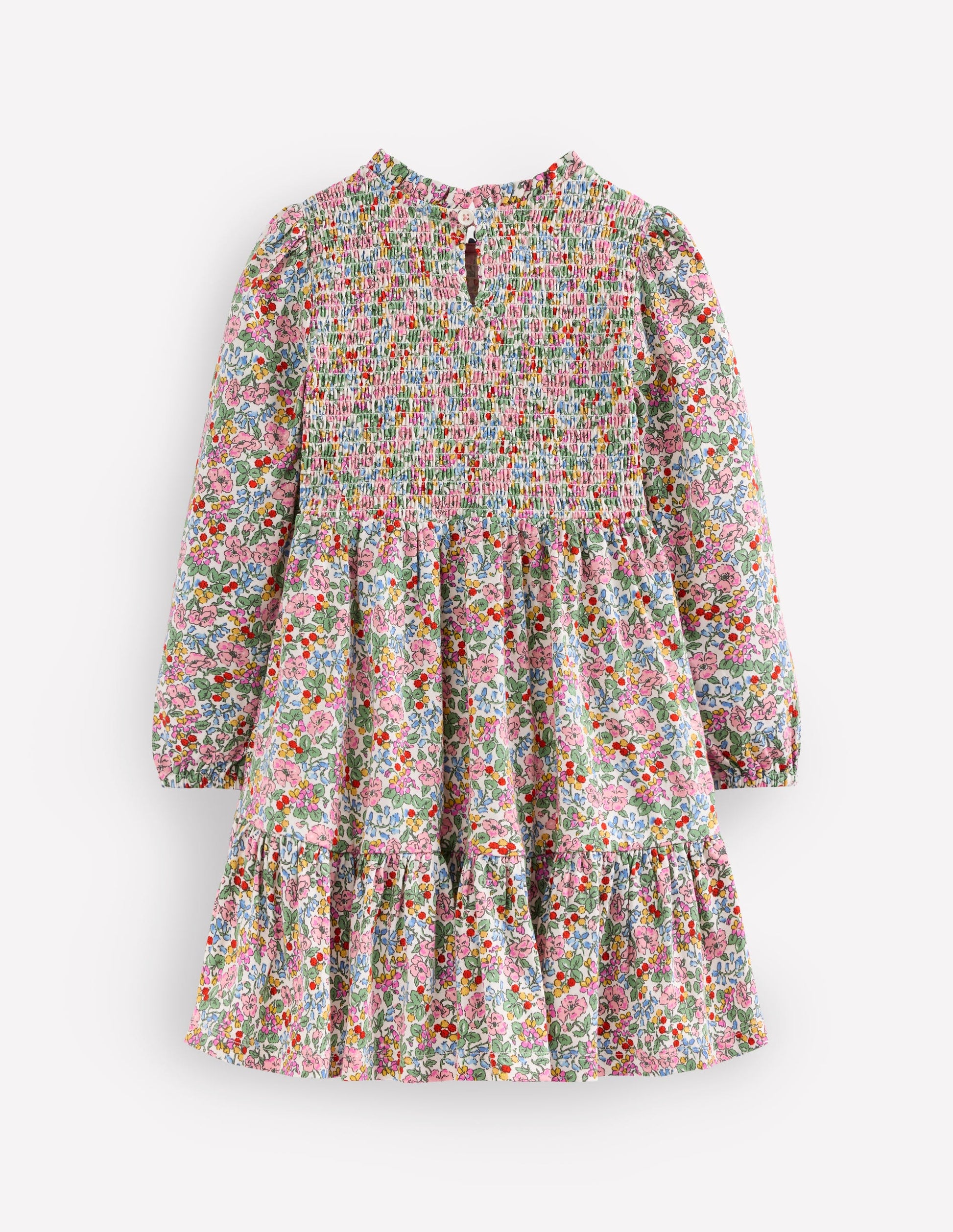 Aurora Long Sleeve Dress-Soft Ivory Berry Floral-2
