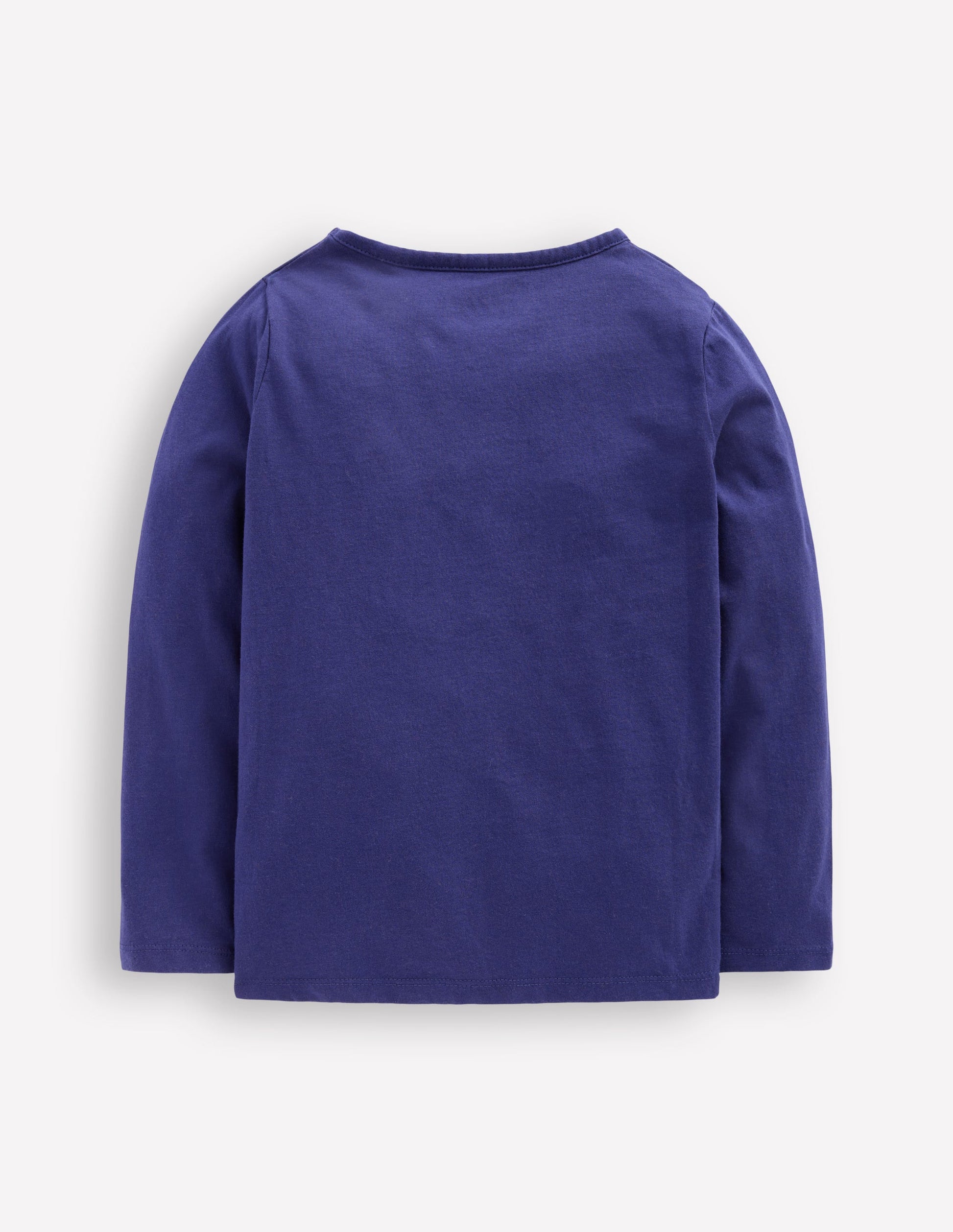 Long Sleeve Bouclé T-shirt-Starboard Blue Unicorn-2