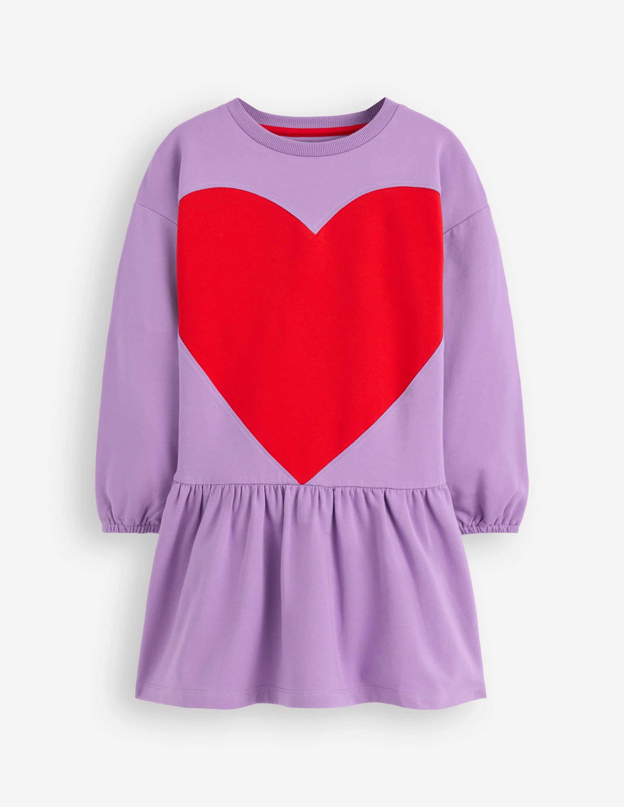 Logo Sweatshirt Dress-Aster Purple - Image 1
